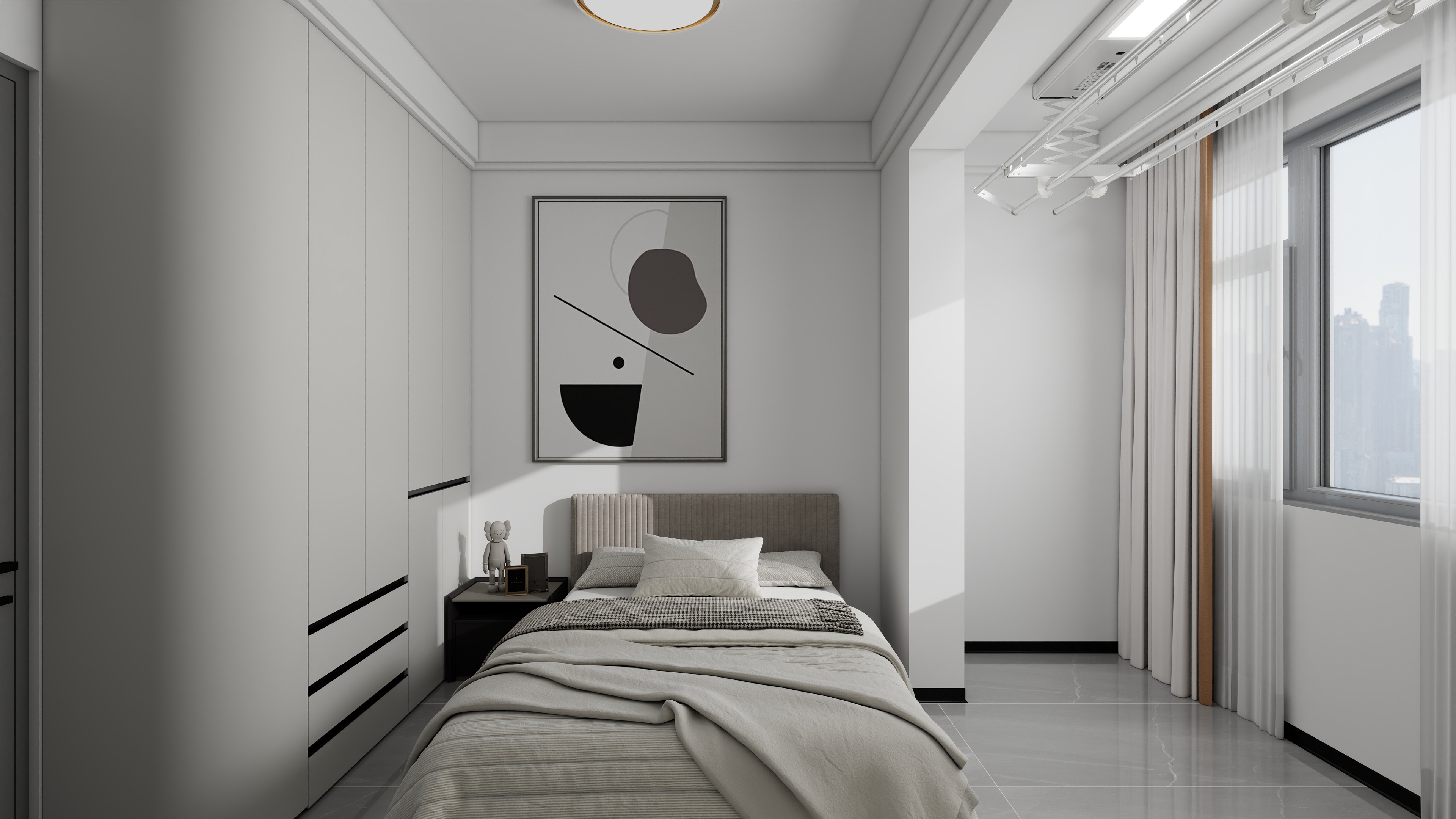 天水全案设计师白老师-未来印107㎡3室装修效果图