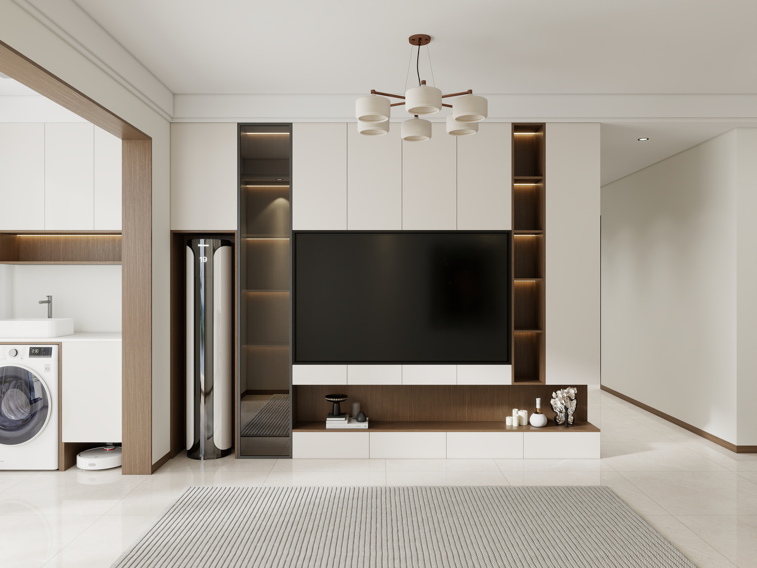 李青越-74平方中古风三居室装修效果图