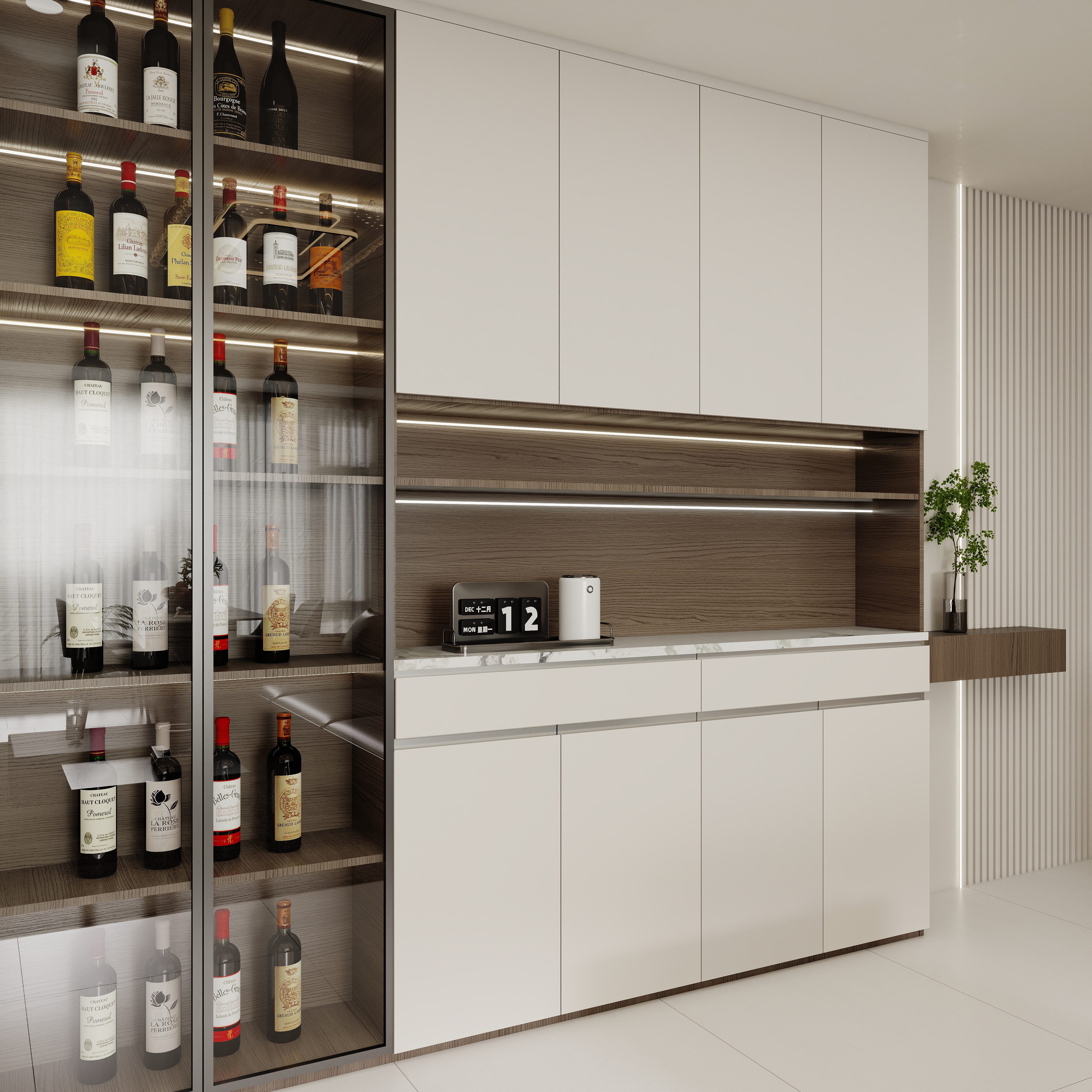 壹诺设计工作室-104㎡2室-现代简约装修效果图