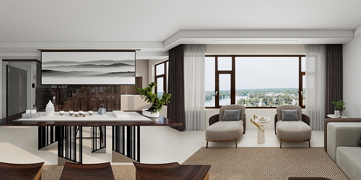 吴俊利-塞纳公馆160平米-装修设计方案