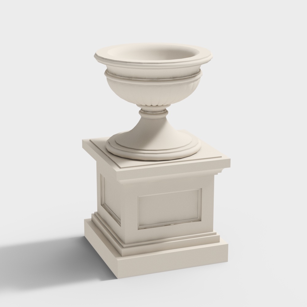 喷泉美陈3D模型