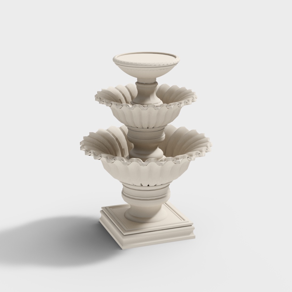喷泉美陈3D模型