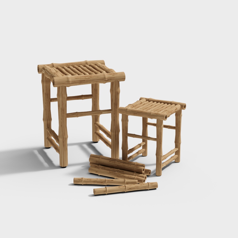 竹子展台3D模型