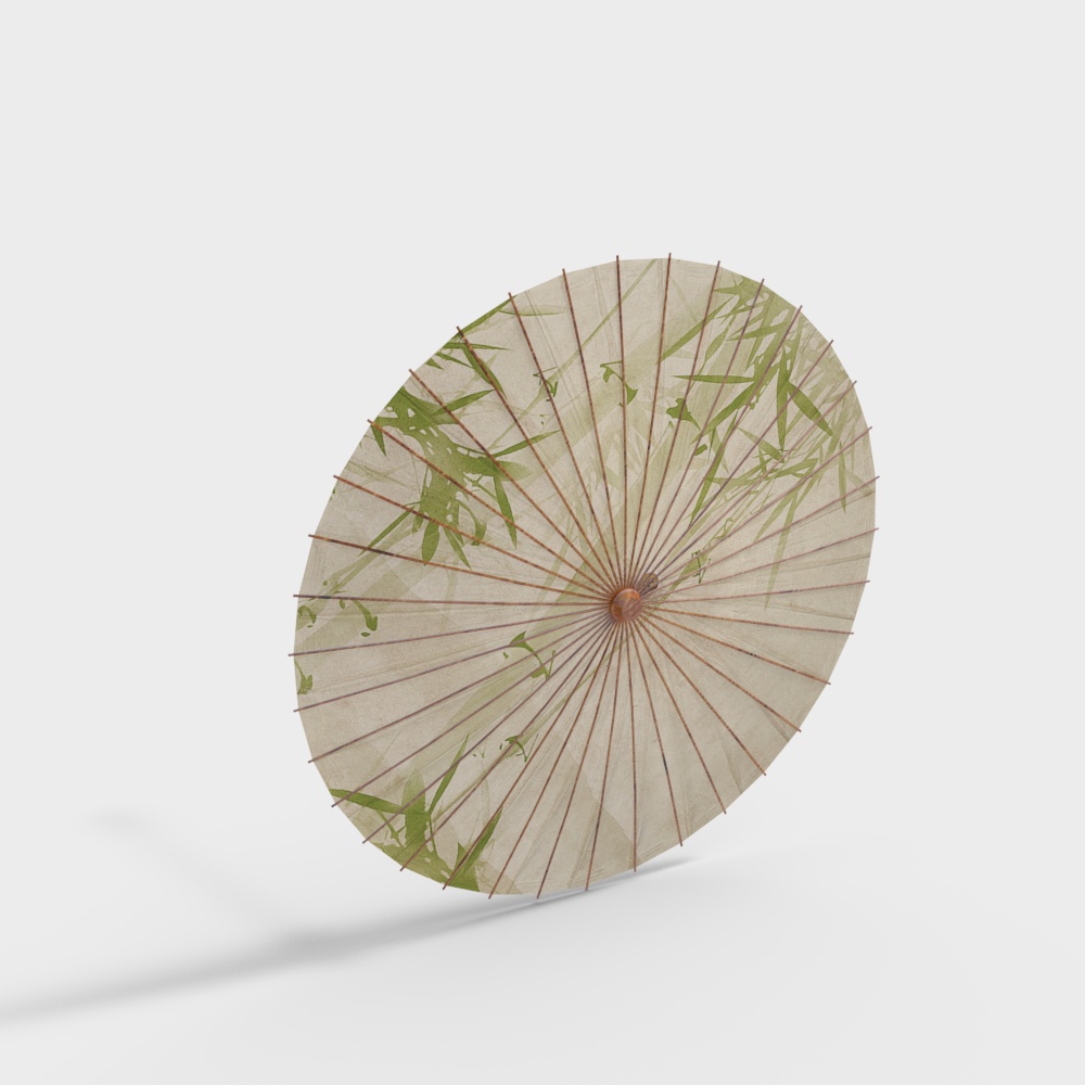 油纸伞 3D模型