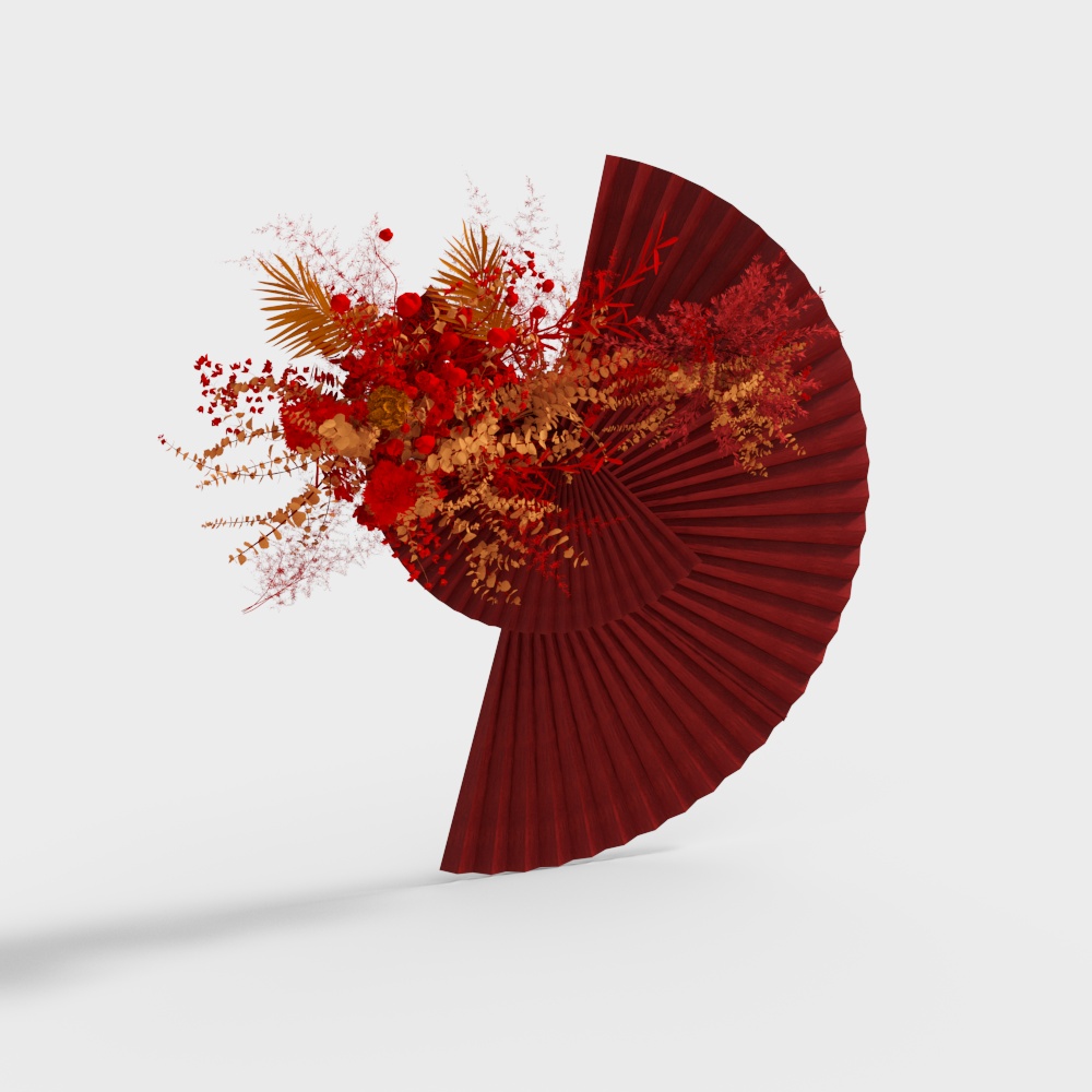 婚庆背景饰品3D模型