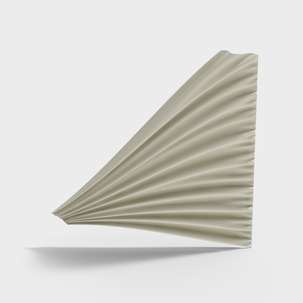 现代香槟色布幔 3D模型
