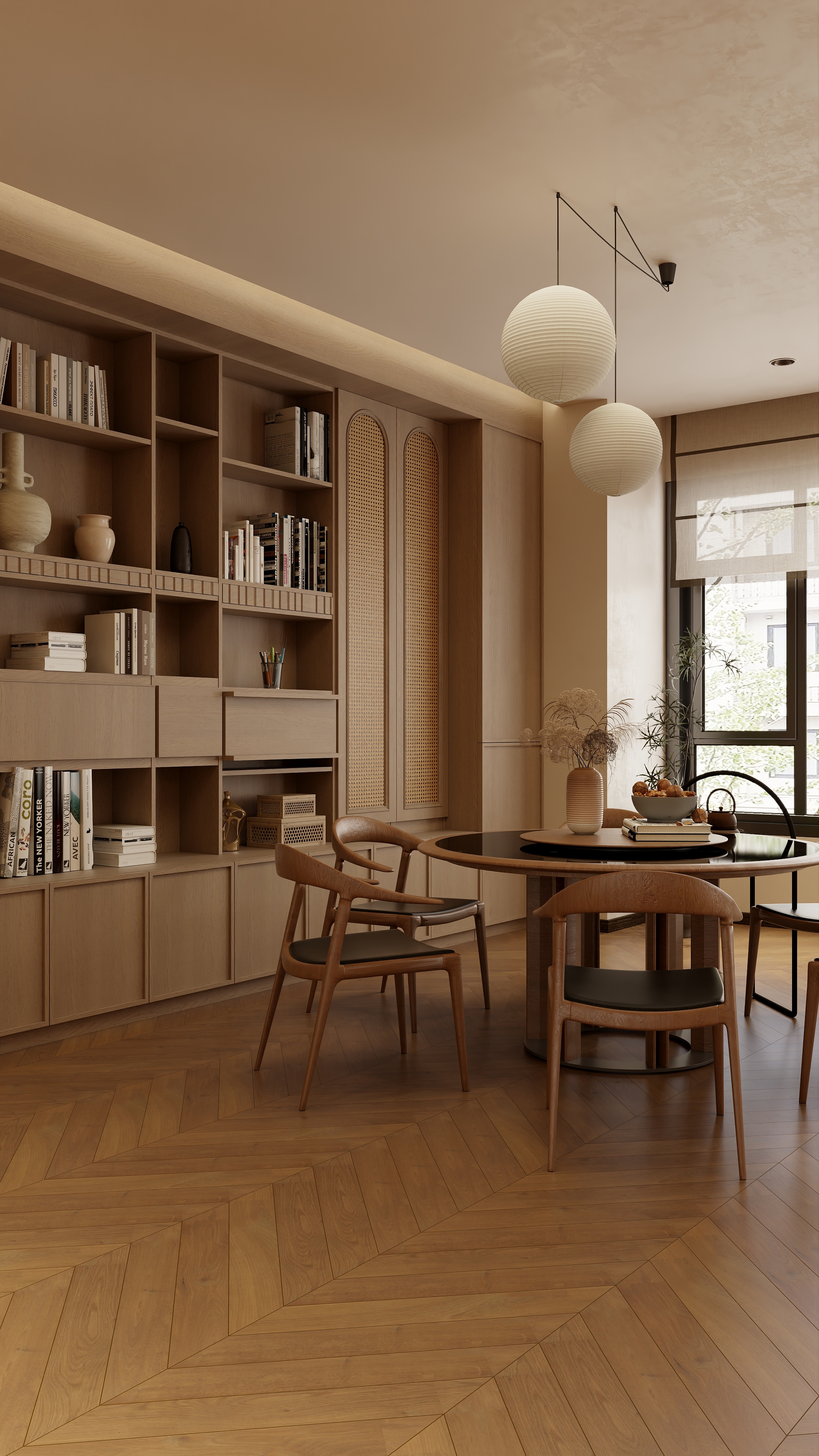 叁川空间设计-131㎡2室装修效果图