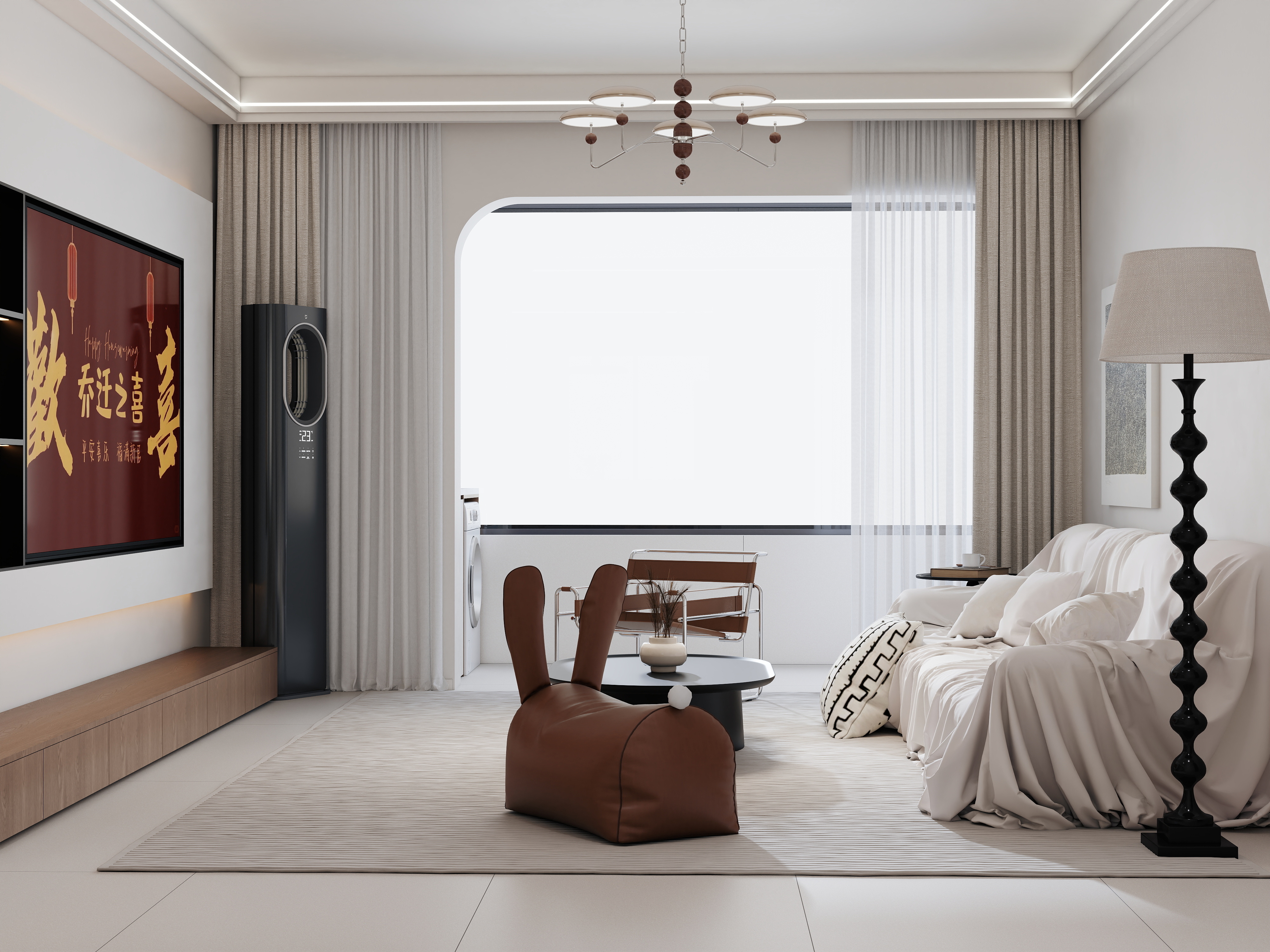 冀川空间-丽景苑  10-1-801 奶油风-装修设计方案