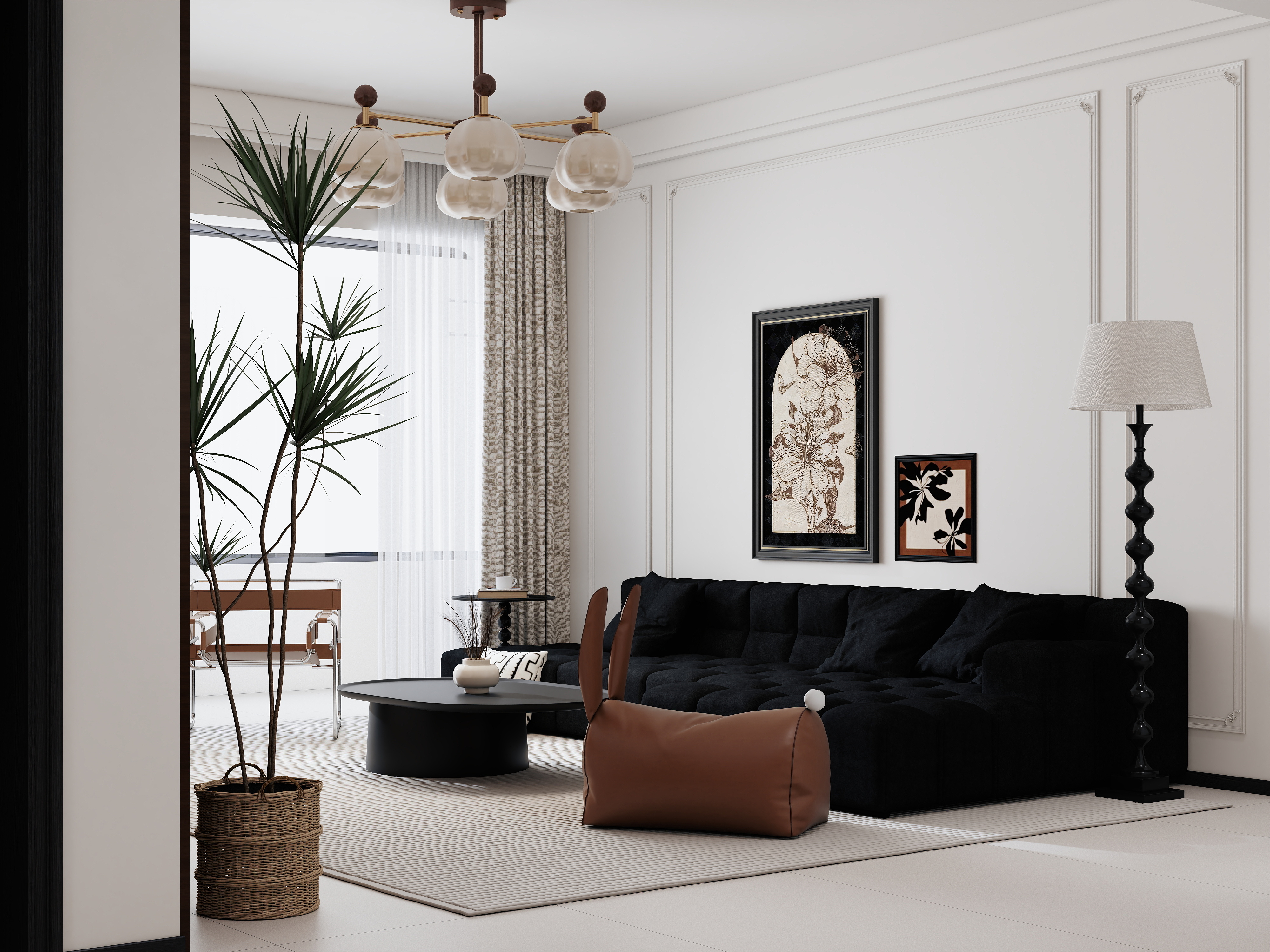 冀川空间-丽景苑 2-1-901 中古风-装修设计方案