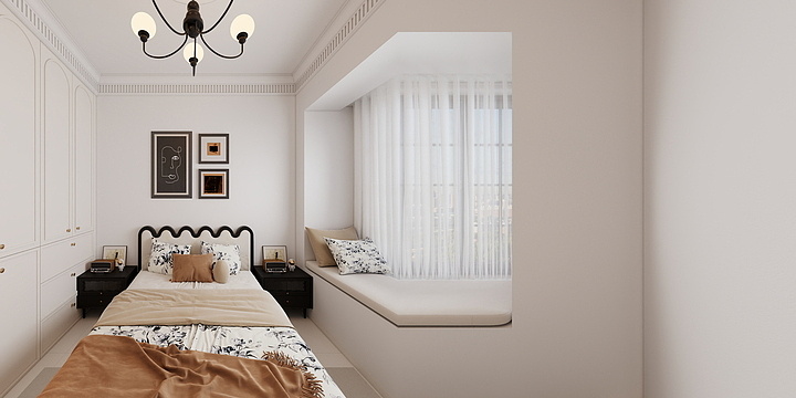 夕晨空间設記-万锦华府黄女士（法式混搭）-装修设计方案