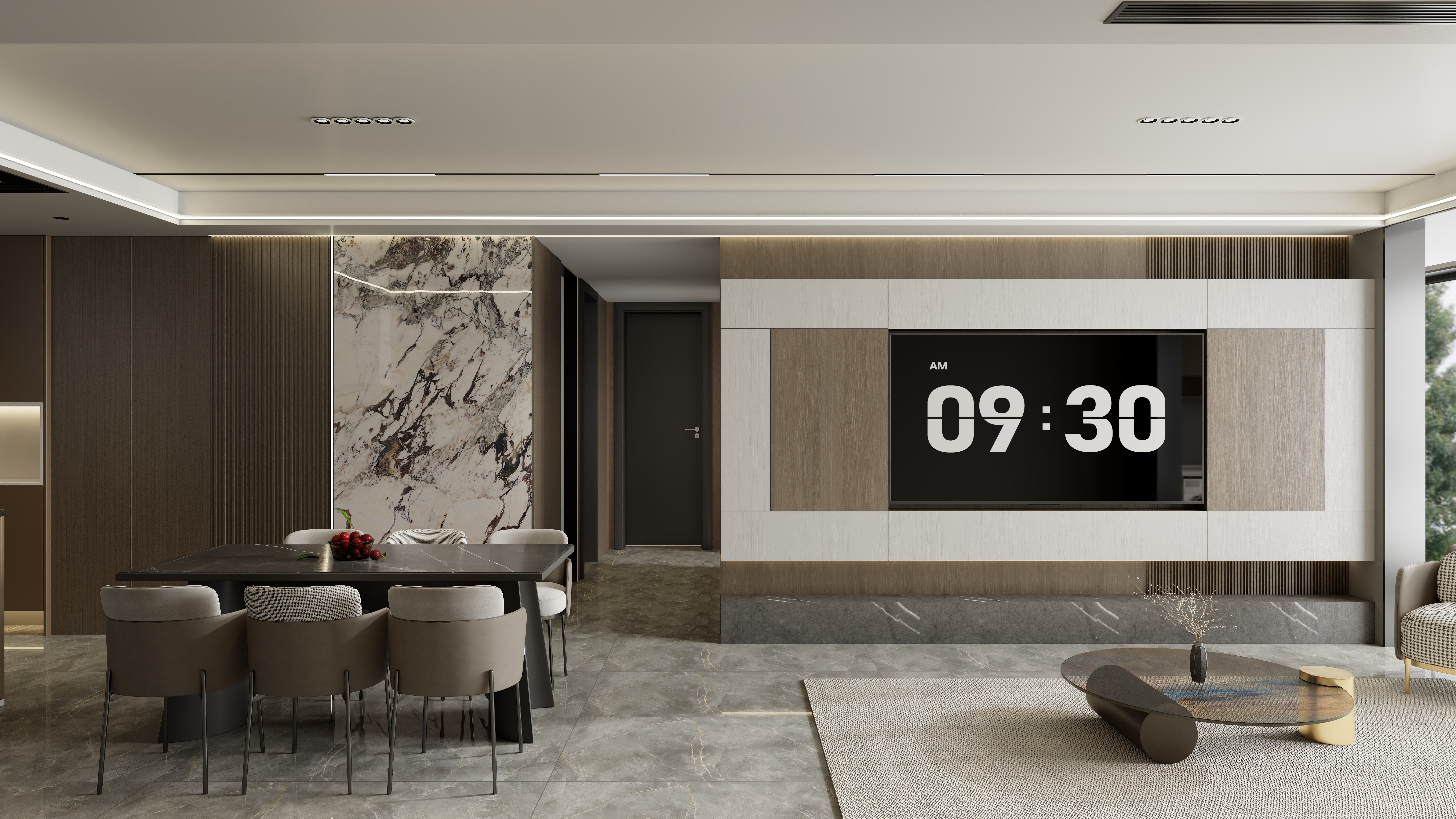 雅诗迈顶墙中心-顶墙一体化现代轻奢-装修设计方案