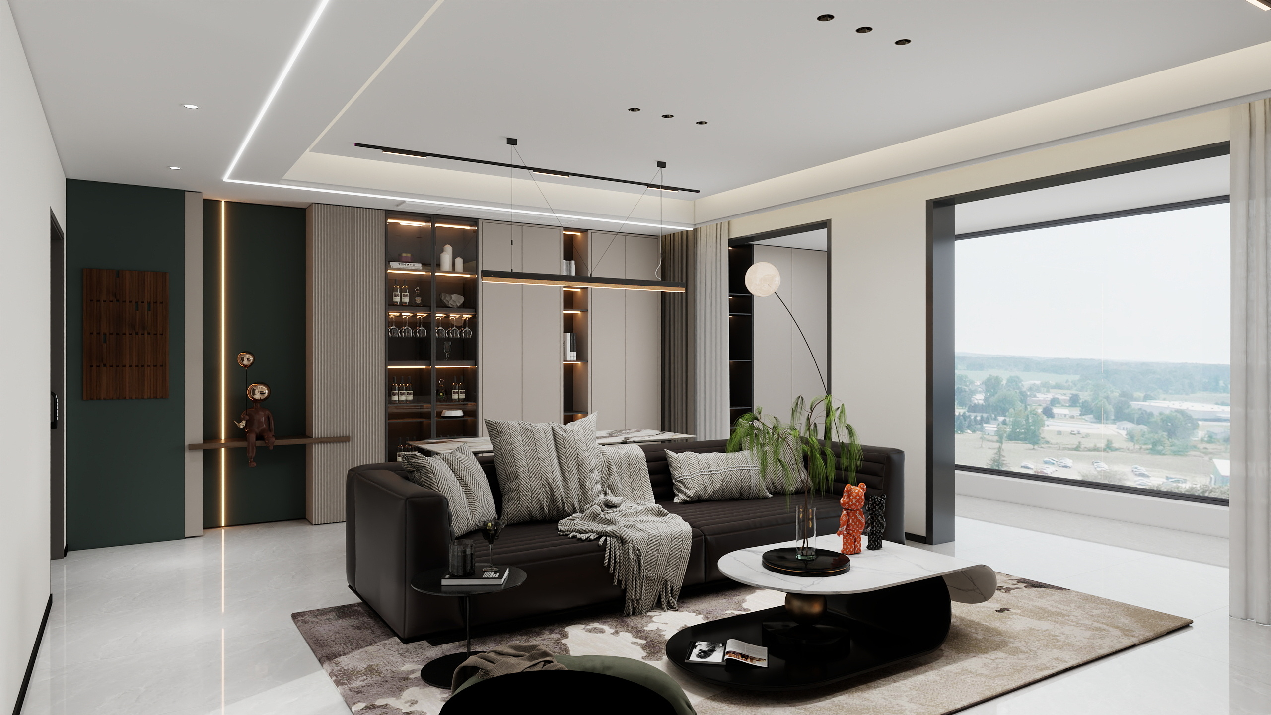 室内装饰刘工-政务一号-模型-装修设计方案