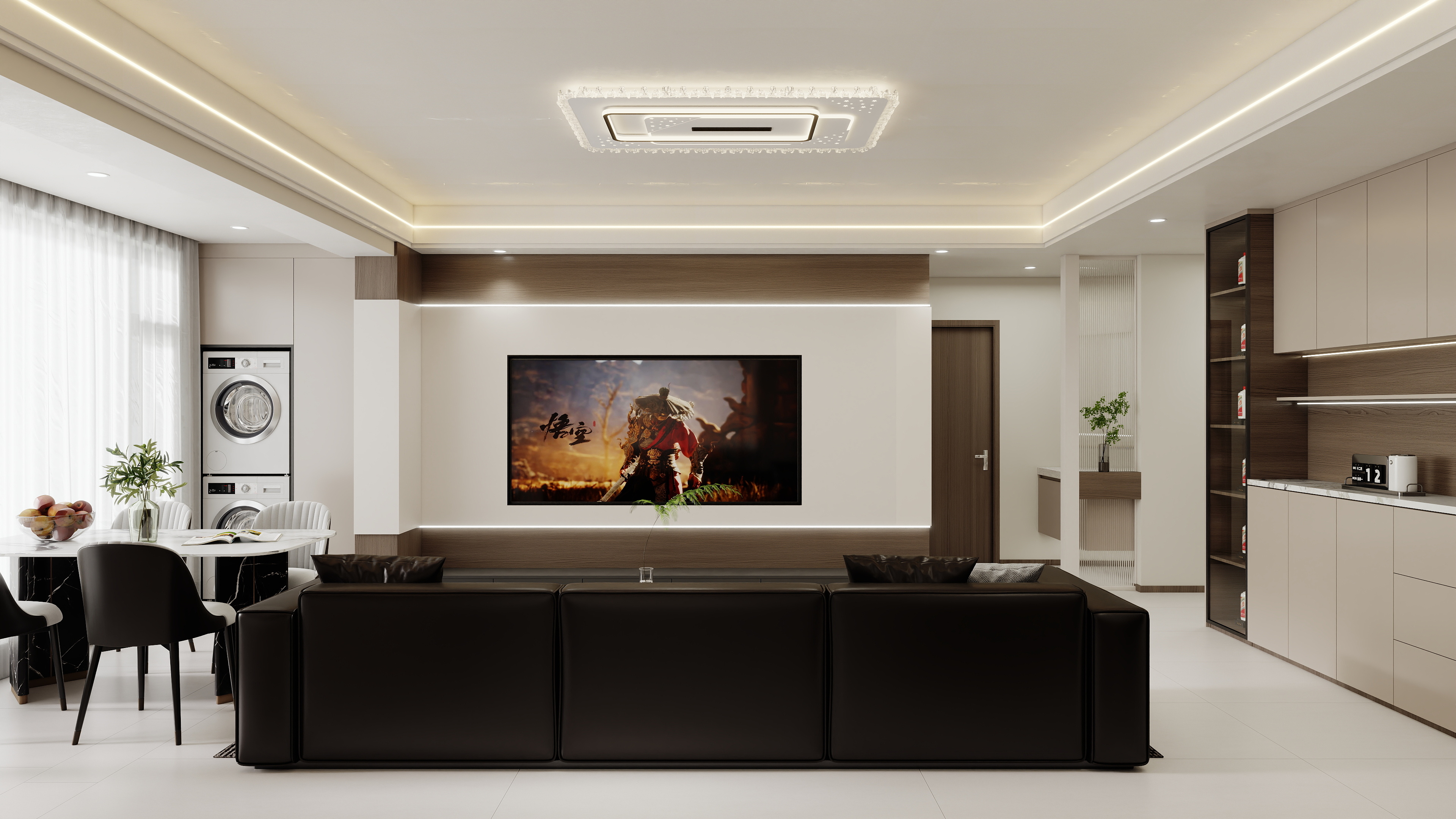 壹诺设计工作室-意式简约装修效果图