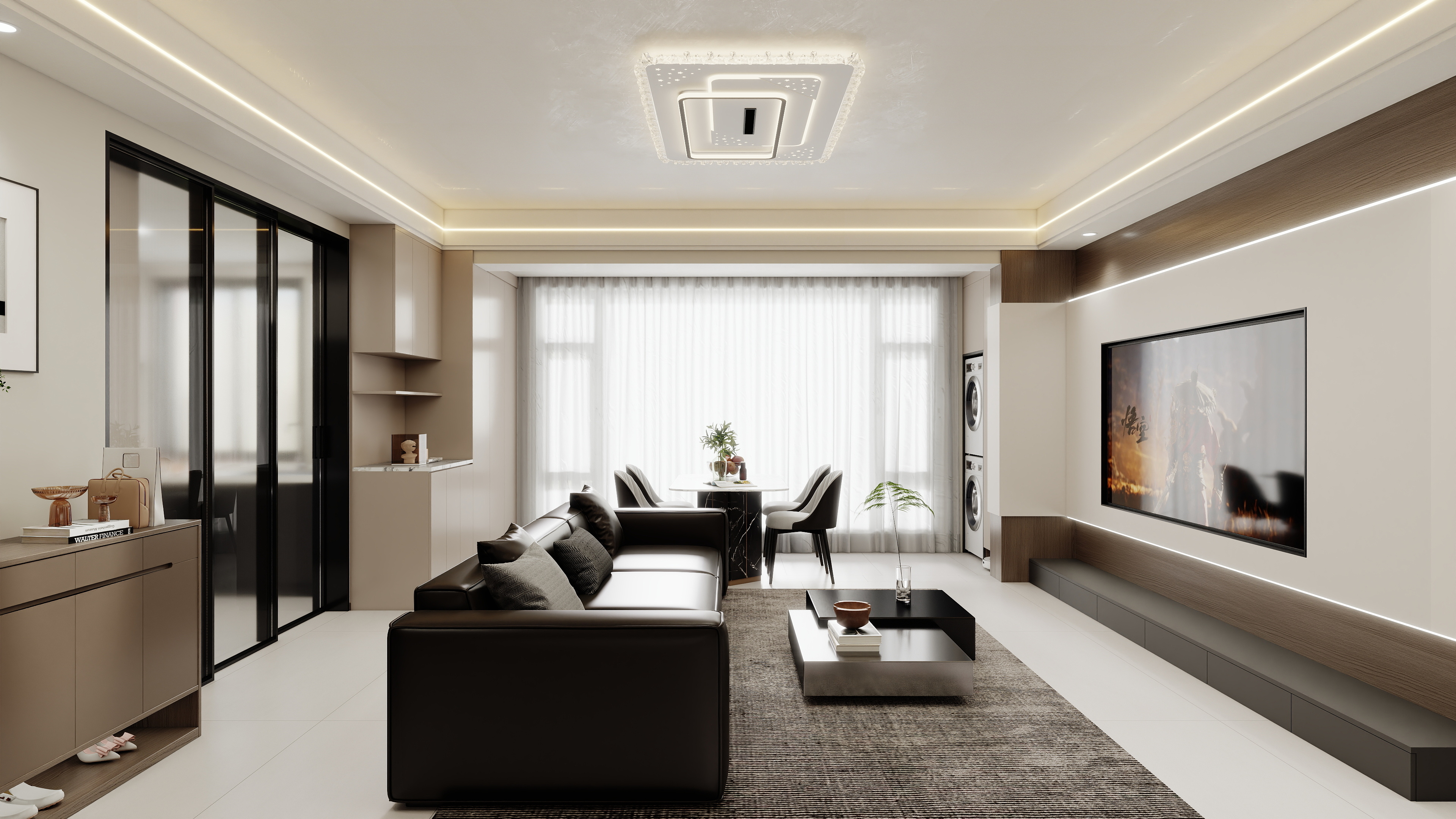 壹诺设计工作室-意式简约装修效果图