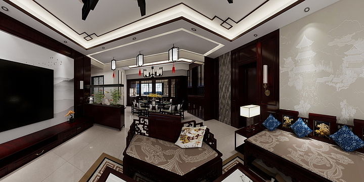 设计吗喽-中式风格-装修设计方案