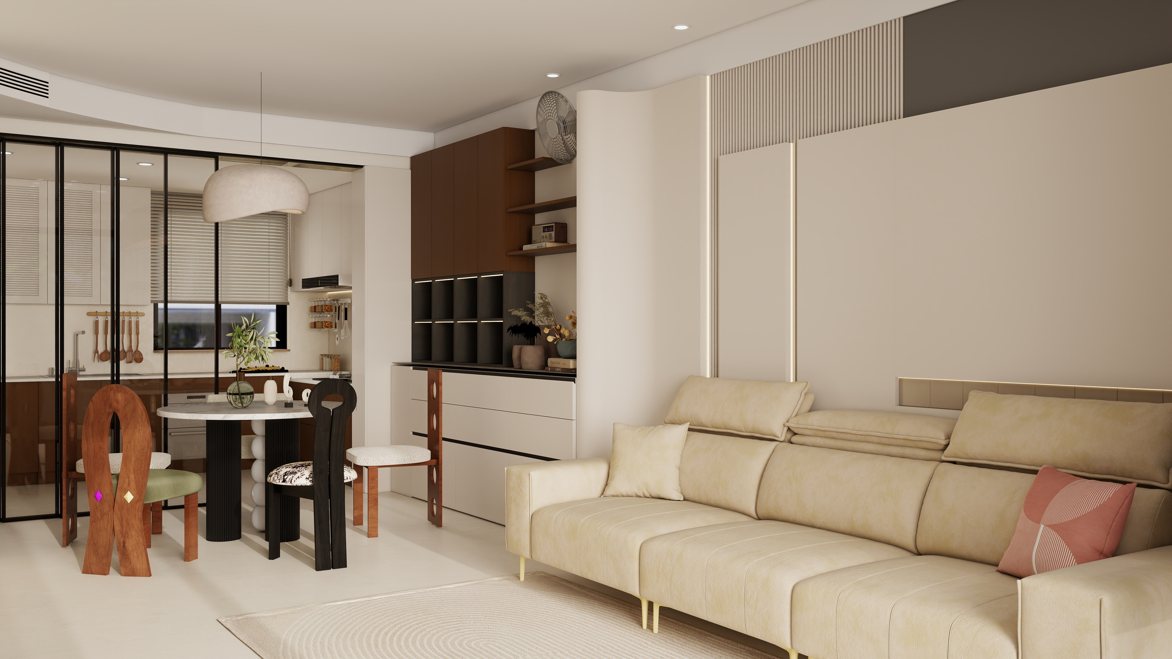 李佳洋-别墅一层-装修设计方案