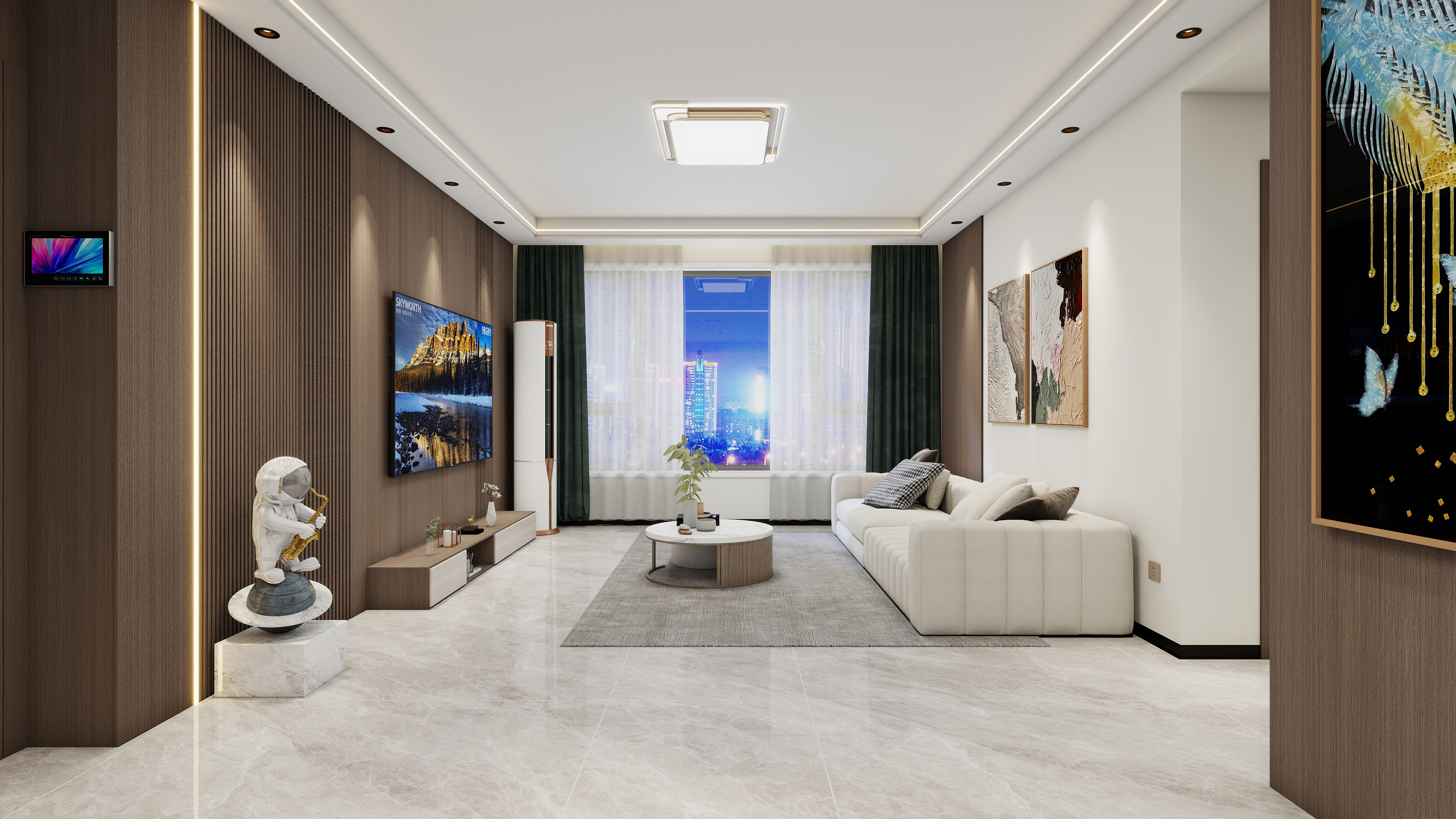 孔祥会-汇锦 II 悦珑湾108平现代风格设计方案-装修设计方案