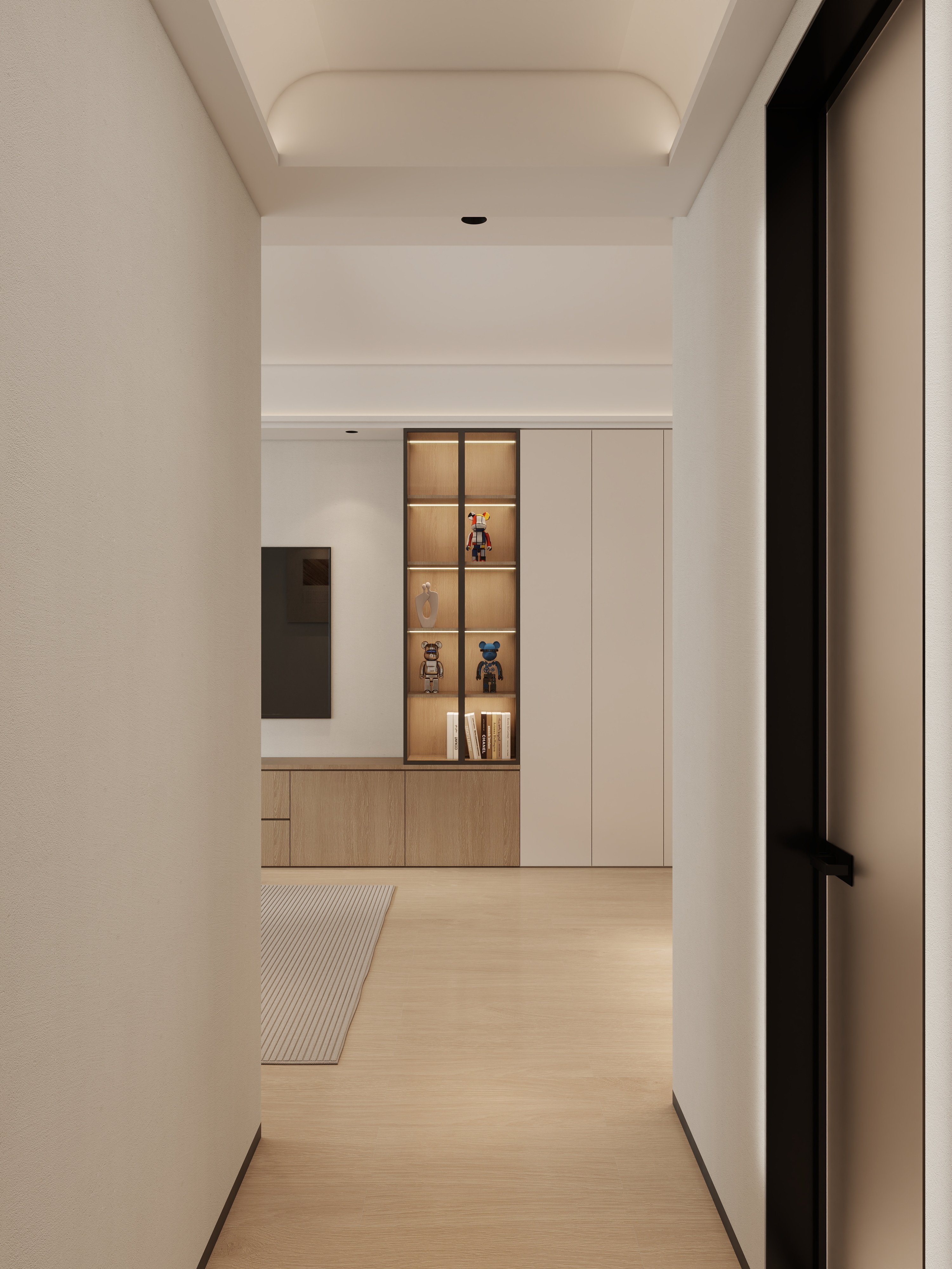 室内视觉效果图-华富村-120平4室2厅-装修设计方案