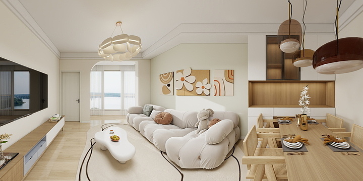 刘烁绮-（太子家具有限公司）清河阳光15-2-1705鞠鹏全屋效果图-装修设计方案