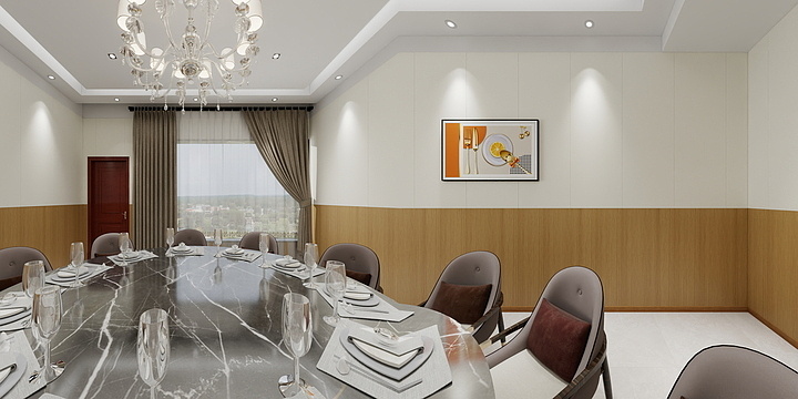 宁夏智胜装饰设计有限公司-生态园餐厅-装修设计方案