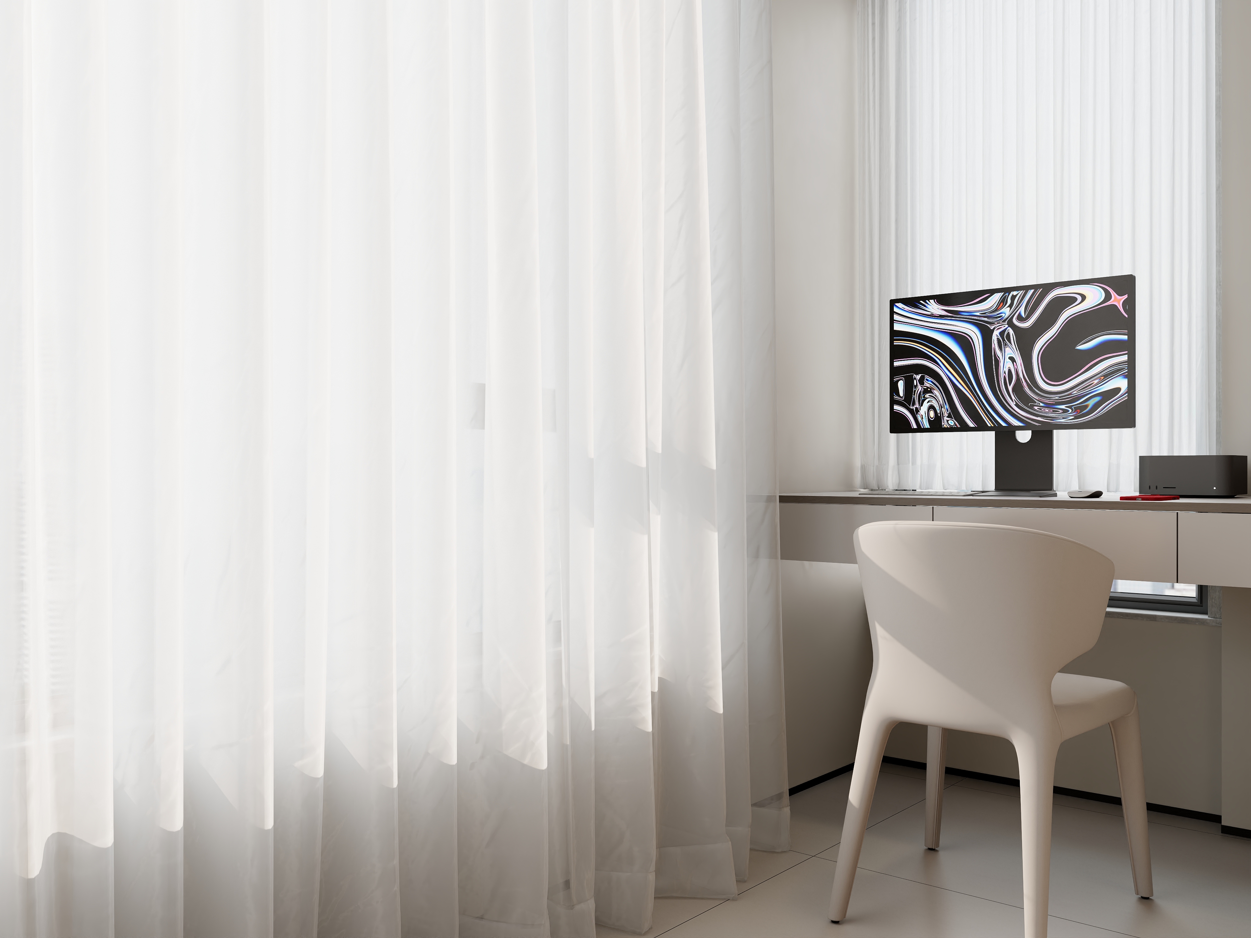 庄育霖-阳光花都114平意式轻奢2室装修效果图