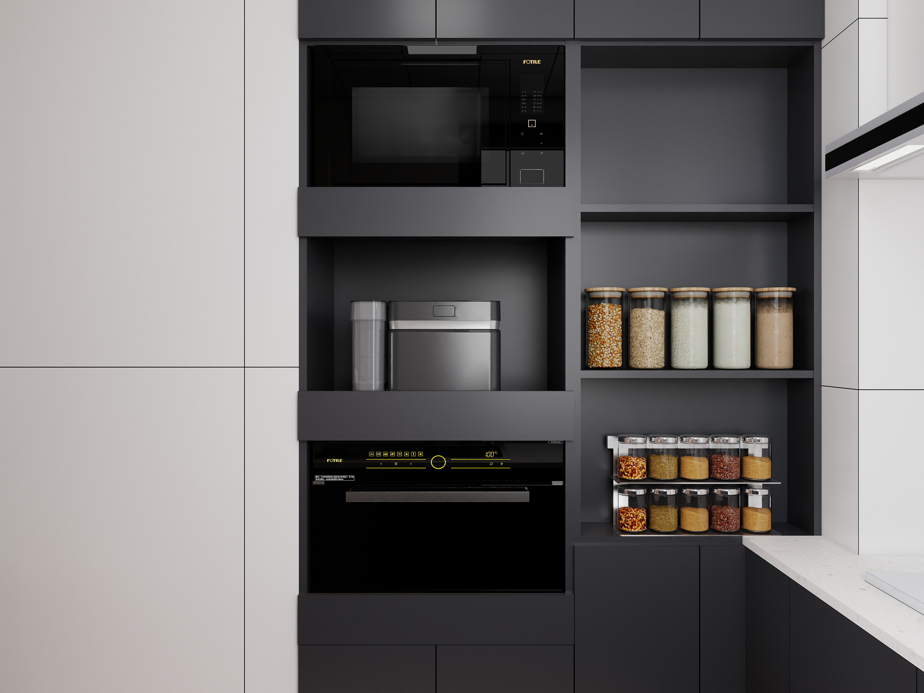 李青越-72平现代风格三居室装修效果图