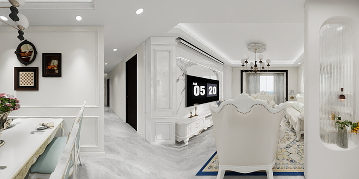 设计师--李甜-西寨新区140效果图-副本-副本-装修设计方案