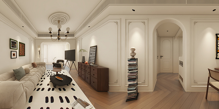 欧阳艳清-广州博悦湾-法式中古-装修设计方案