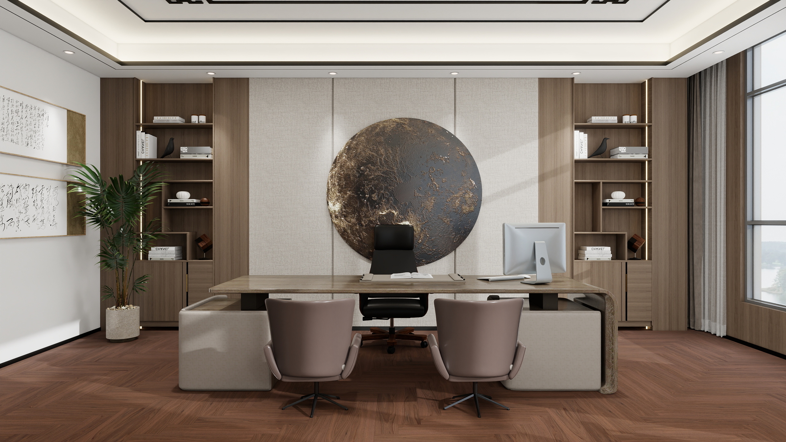 沈金凤-总经理办公室-装修设计方案