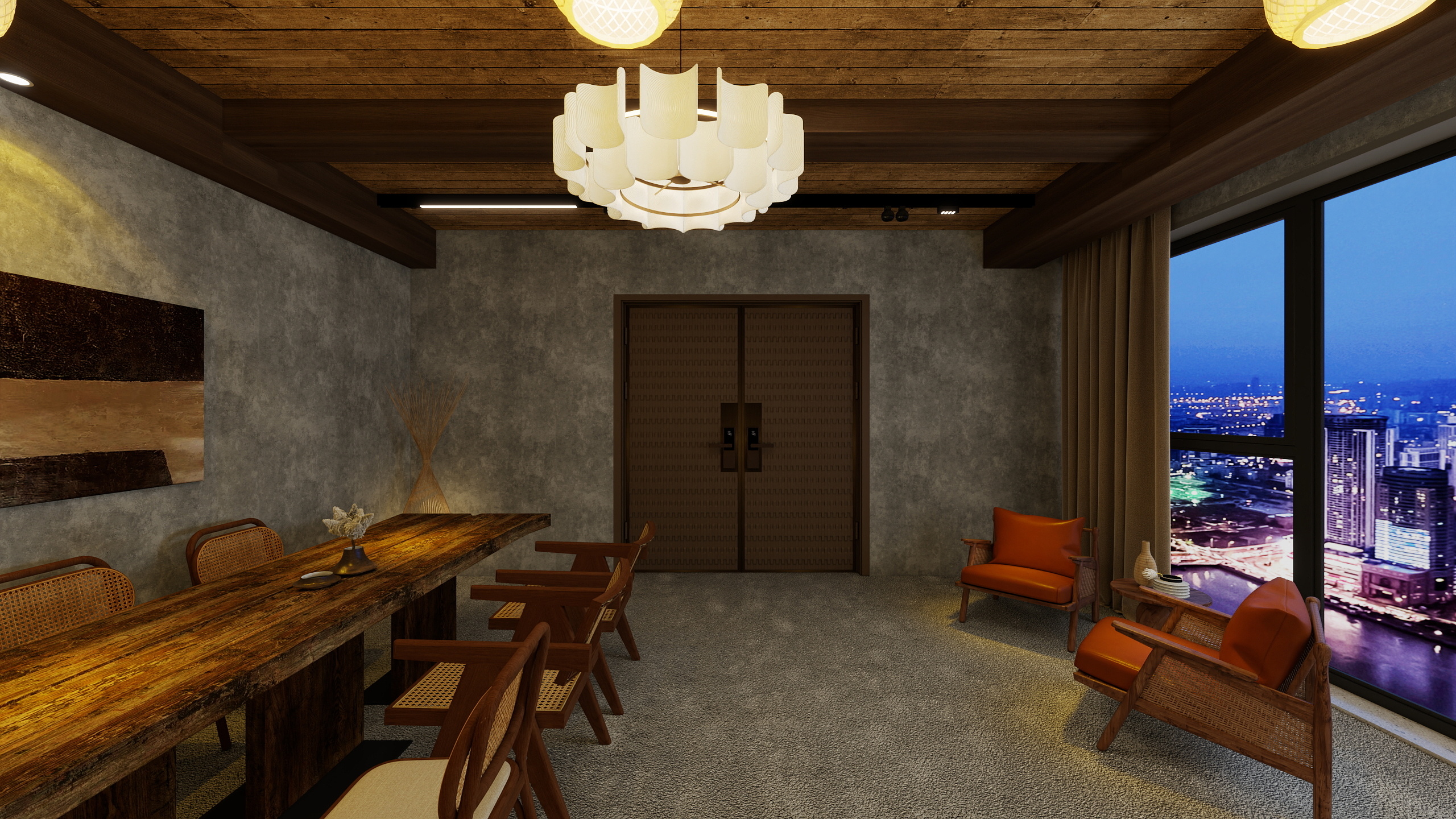 呈普设计工作室-民宿设计装修效果图