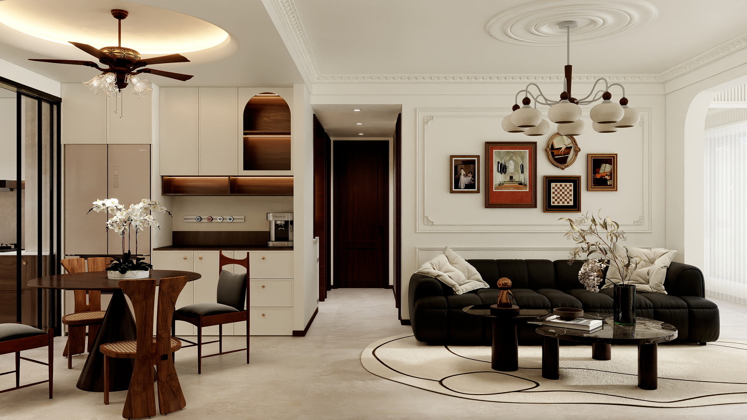 满诚设计刘国顺-复古法式-装修设计方案