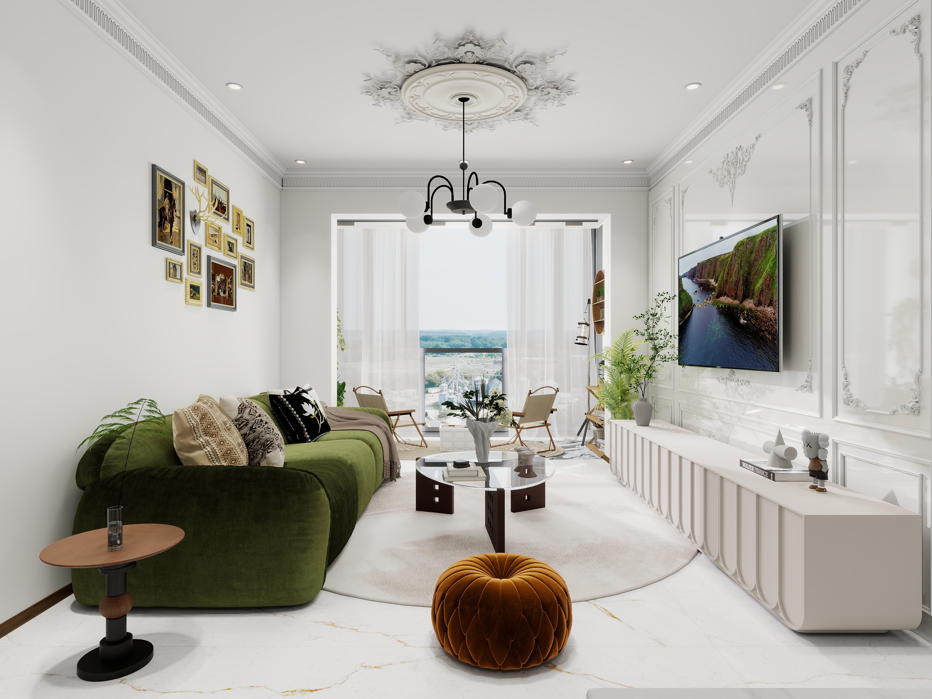 RS设计-法式小清新装修效果图