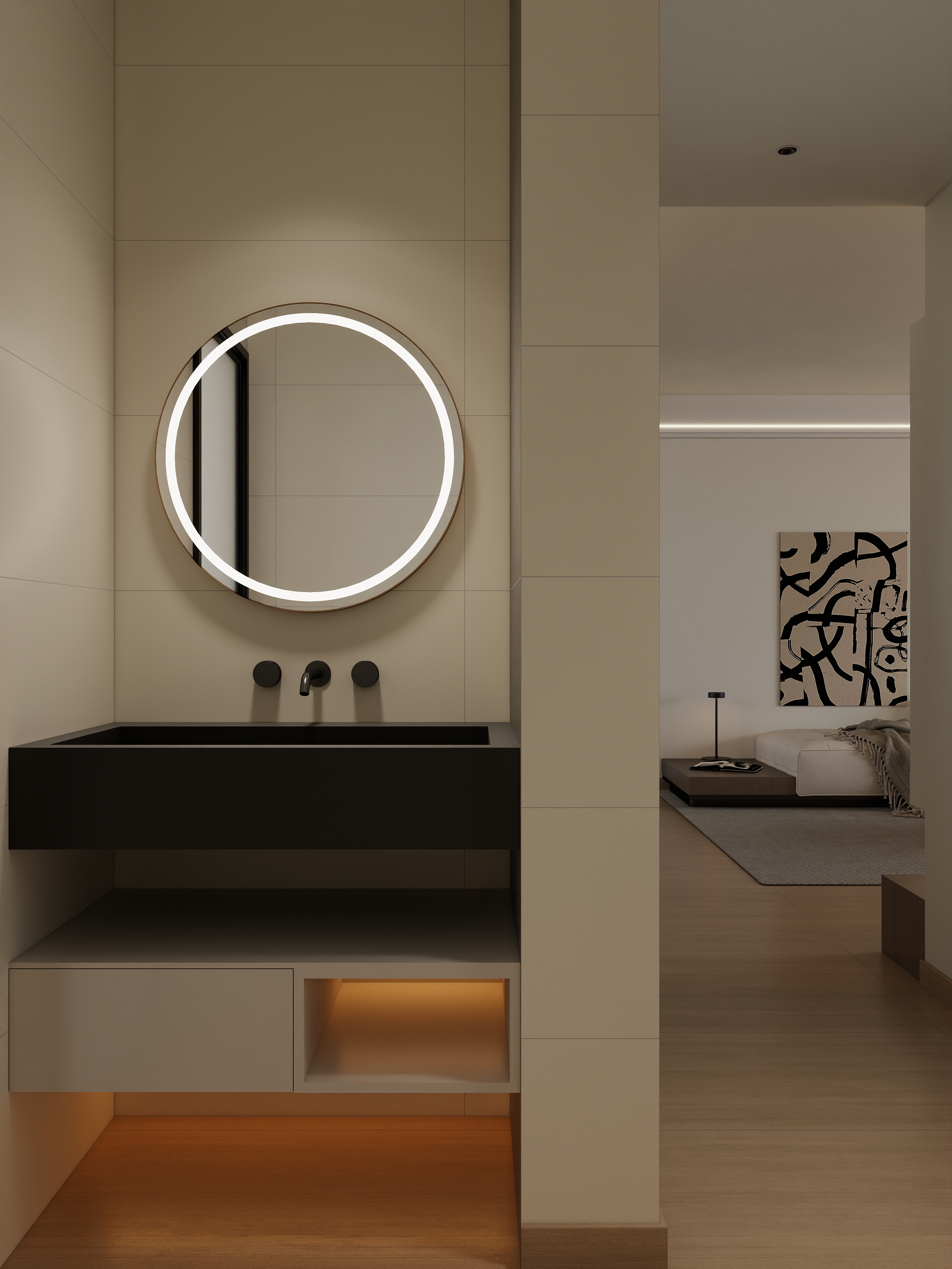 叶焘-凌江一号3-1601（原木方案1改）-装修设计方案