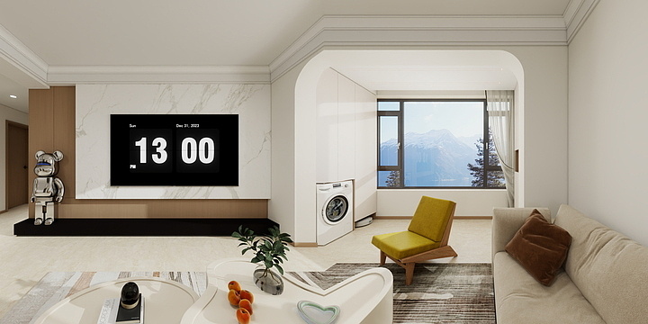 王双荣-花漾城奶油风-装修设计方案