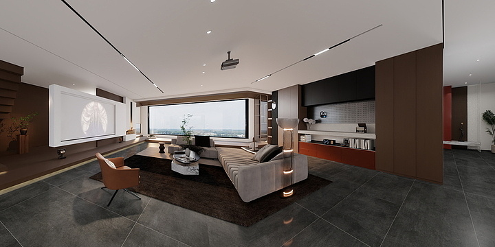 水色安格-水色安格--意式平层效果-装修设计方案