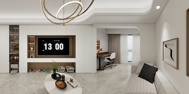 CHEN丨01-中骏世界城二期B9#1602-装修设计方案