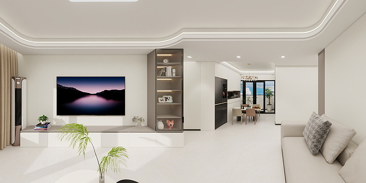 A启航全屋定制-枫华西湖湾金明府116㎡4室-装修设计方案