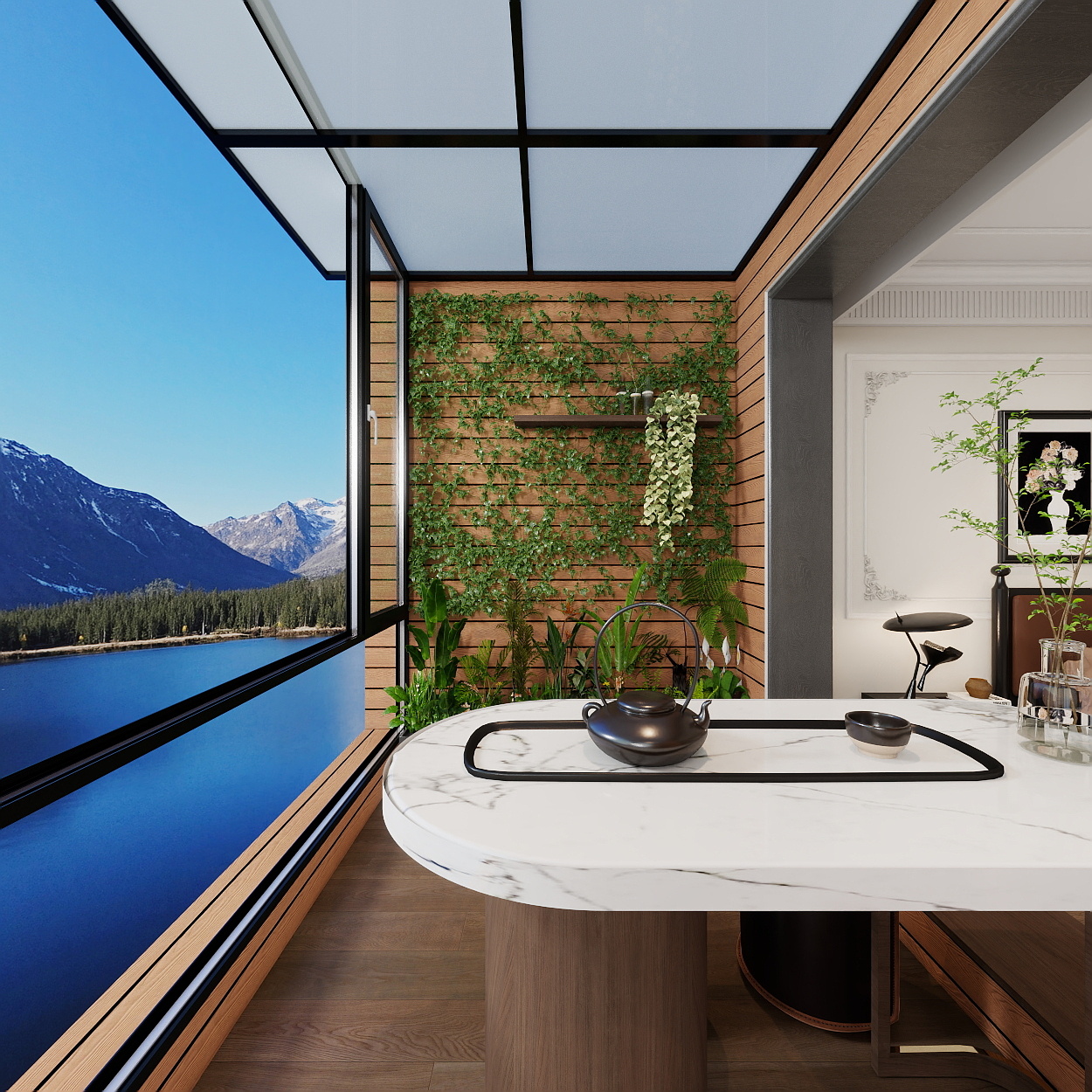 胖头鱼设计-普雅花园法式复古150㎡三室装修效果图