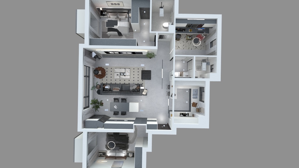小乔7-领航天宸148现代-装修设计方案