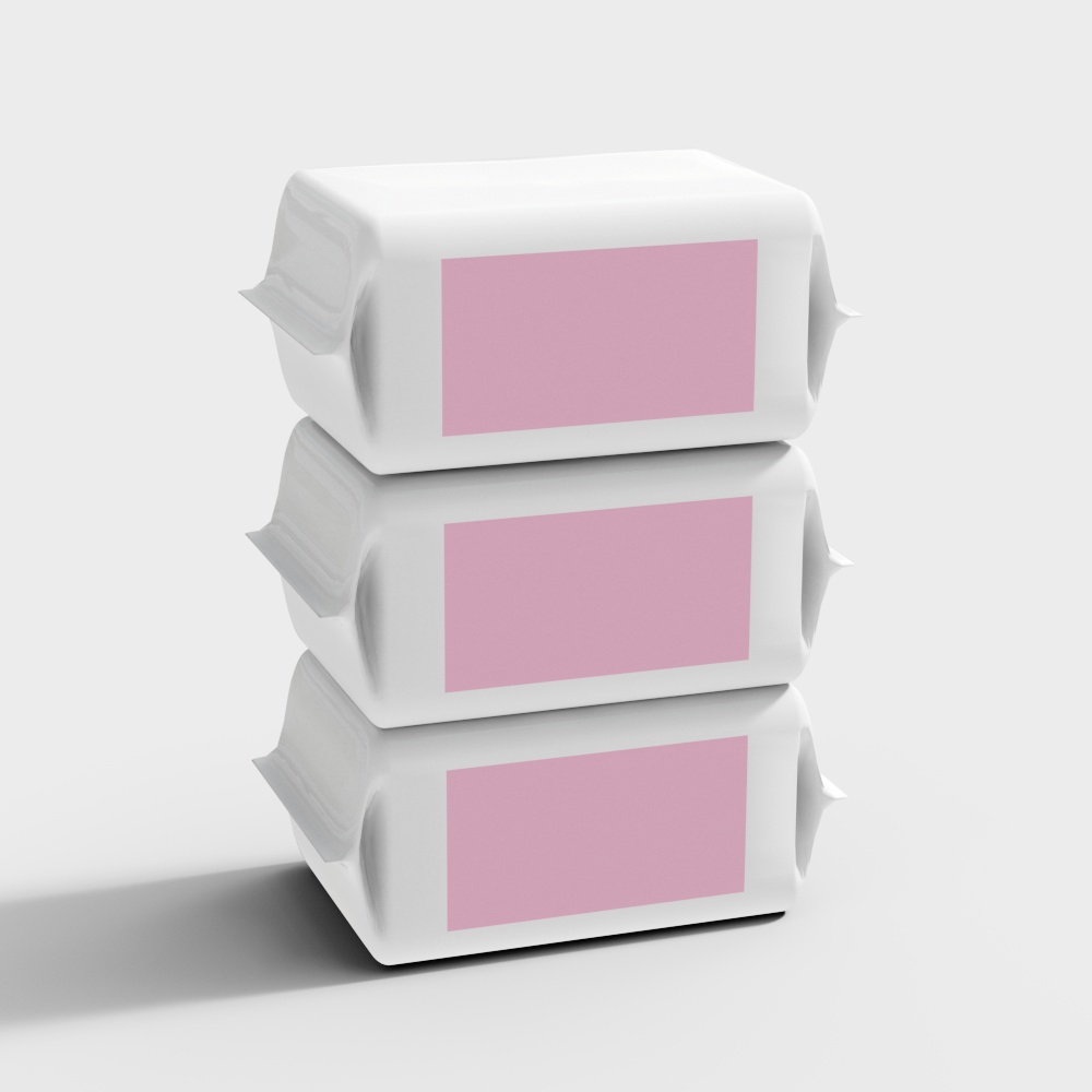 绵巾纸-无logo3D模型