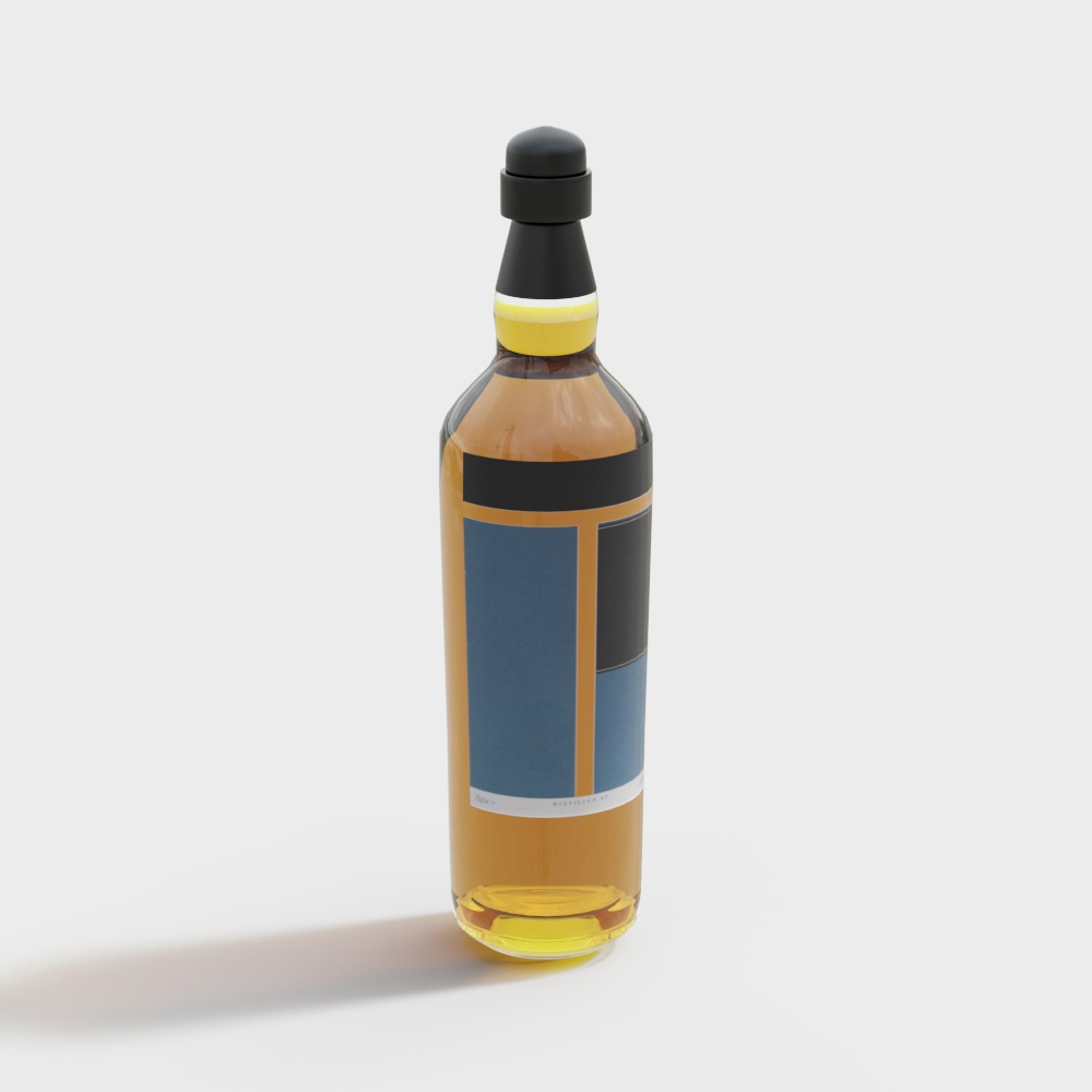 洋酒 -无logo   3D模型