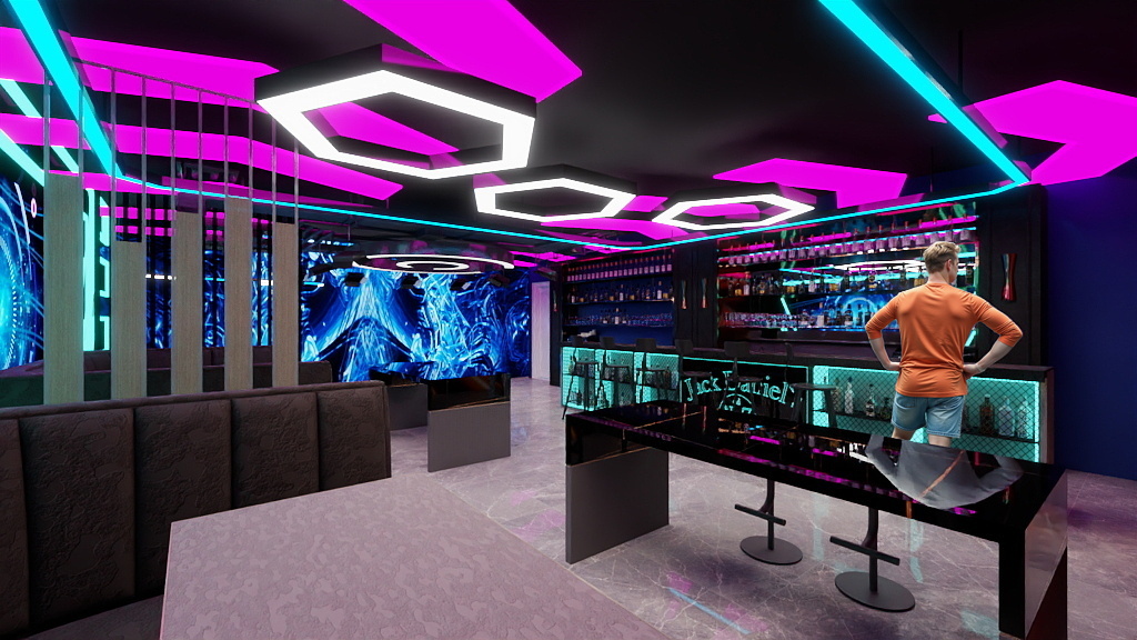 梁永发-电竞酒吧-装修设计方案