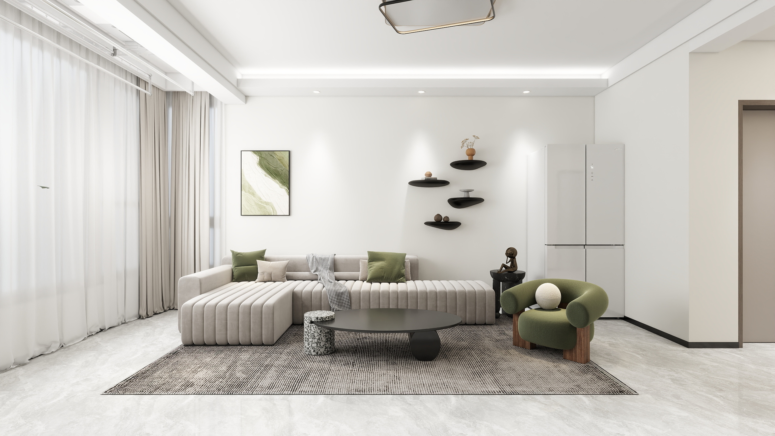 小鹿设计-银滩花园 B 区-装修设计方案