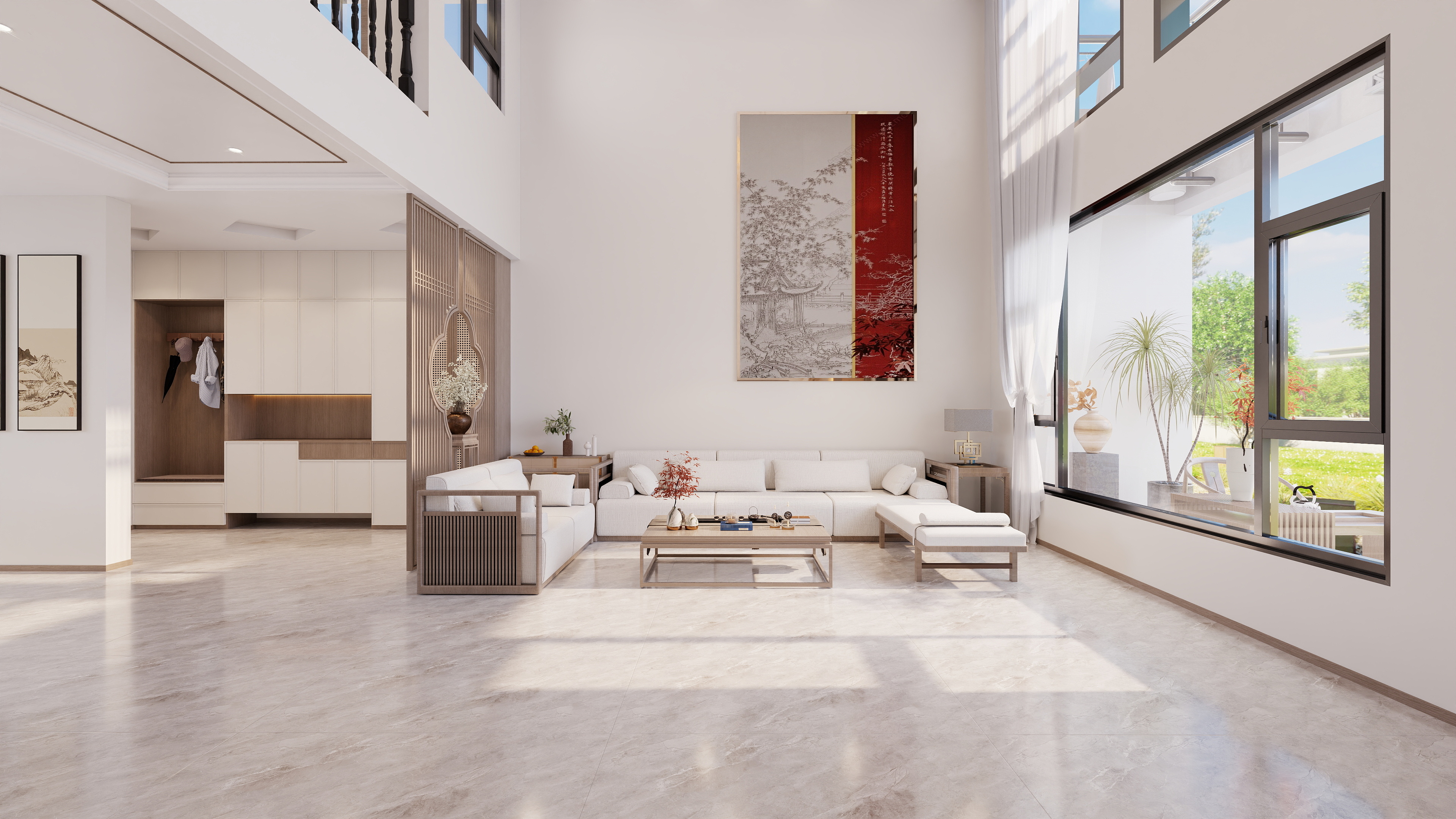 设计师1朱工-新中式装修效果图