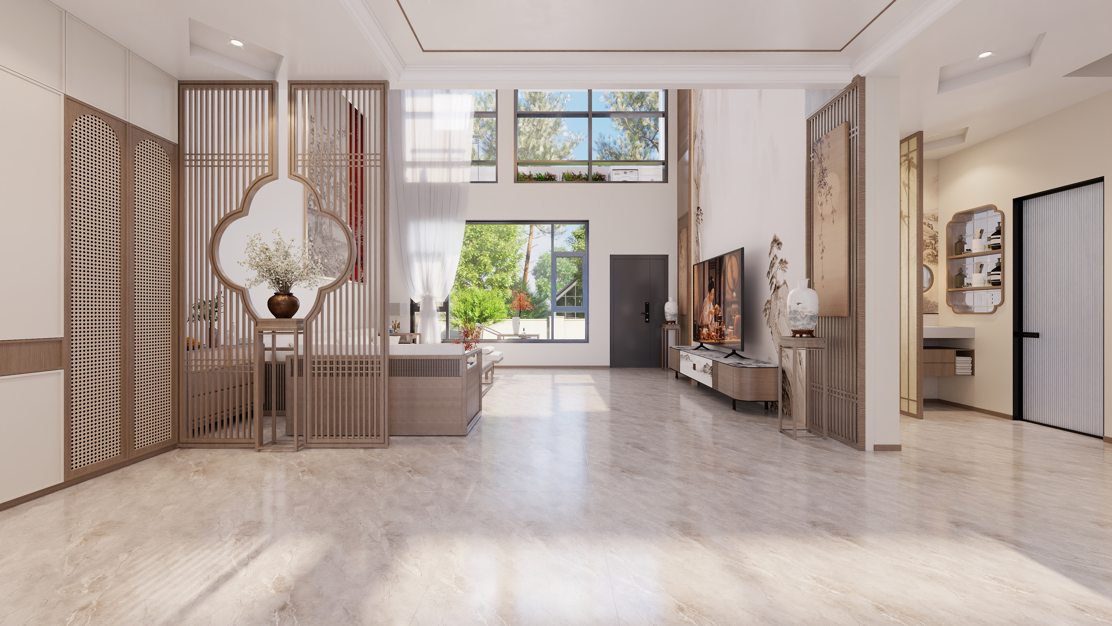 设计师1朱工-新中式装修效果图