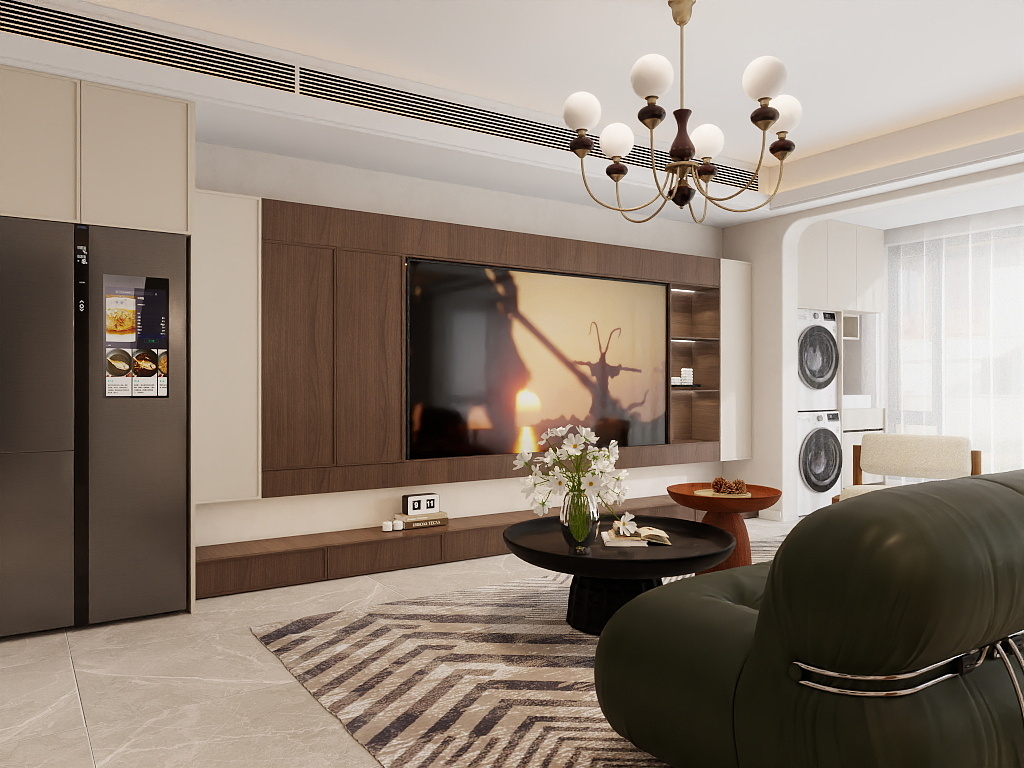 青溪设计-中古横厅3室-装修设计方案