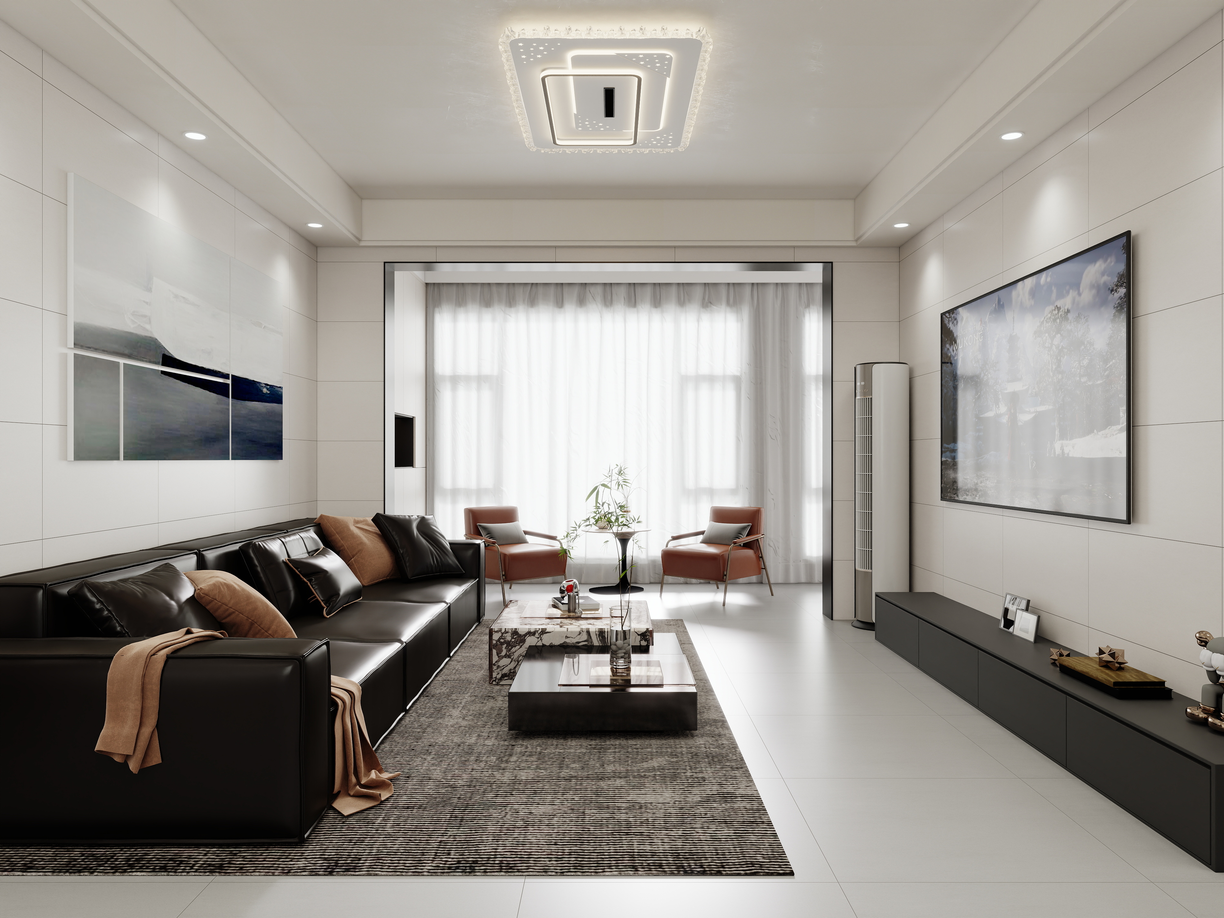 壹诺设计工作室-现代简约装修效果图