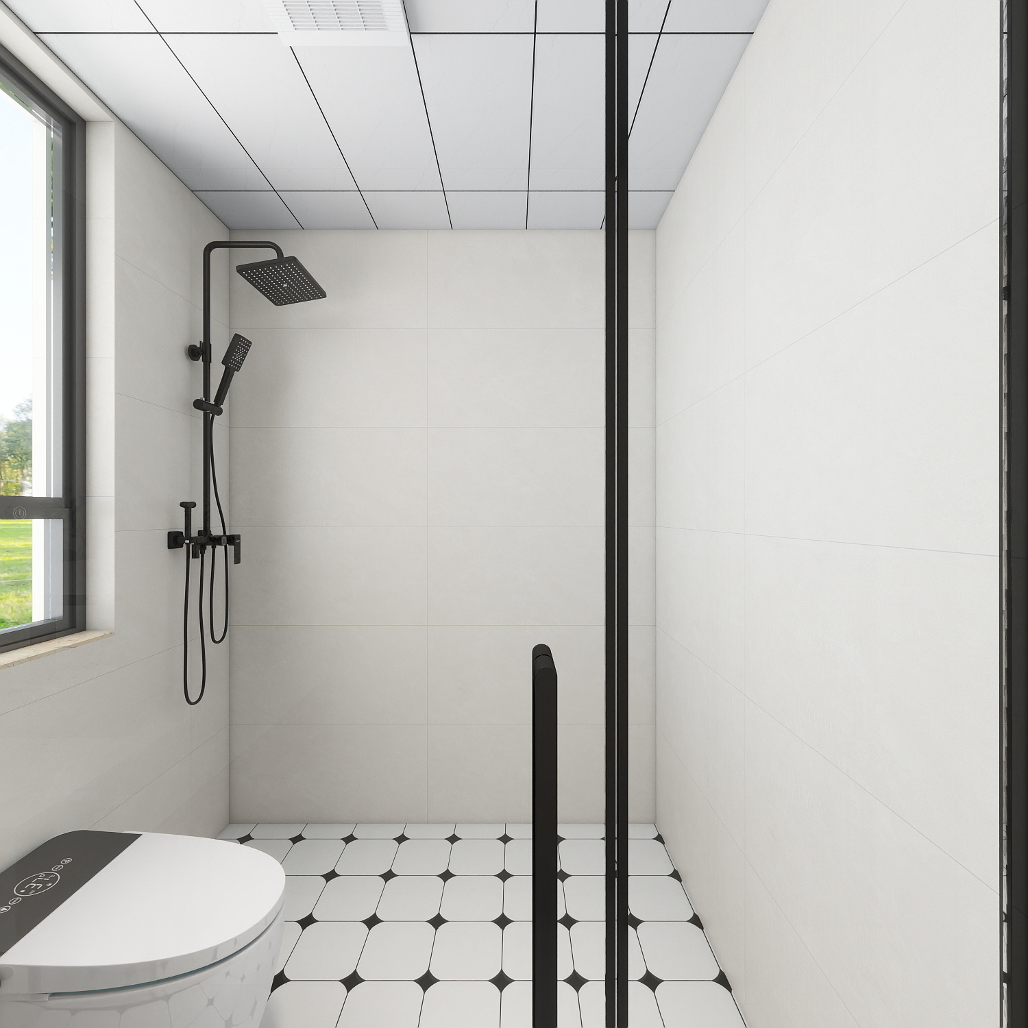 艺雅丽-123平现代简约 一层卫生间装修效果图第3张