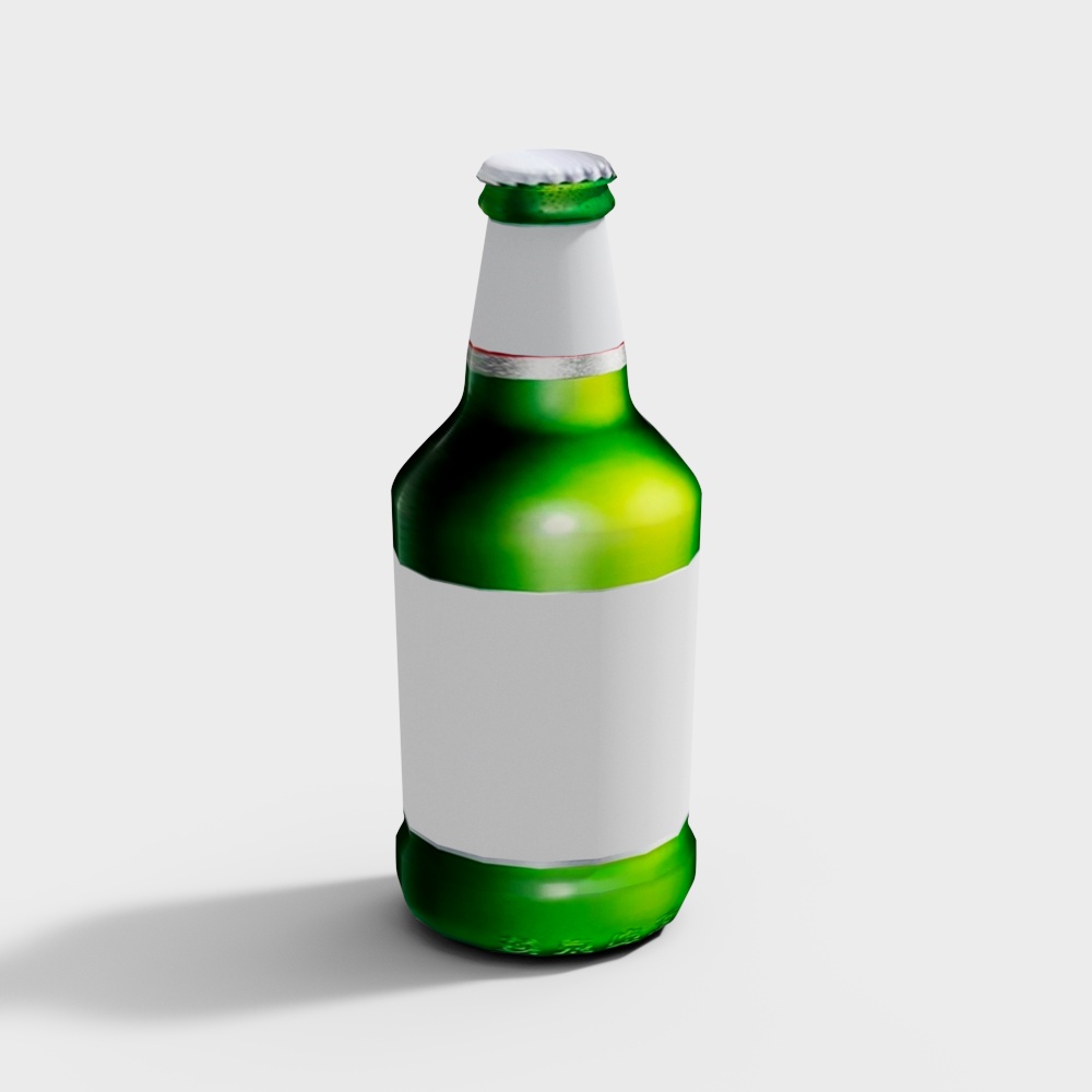 啤酒 -无logo3D模型