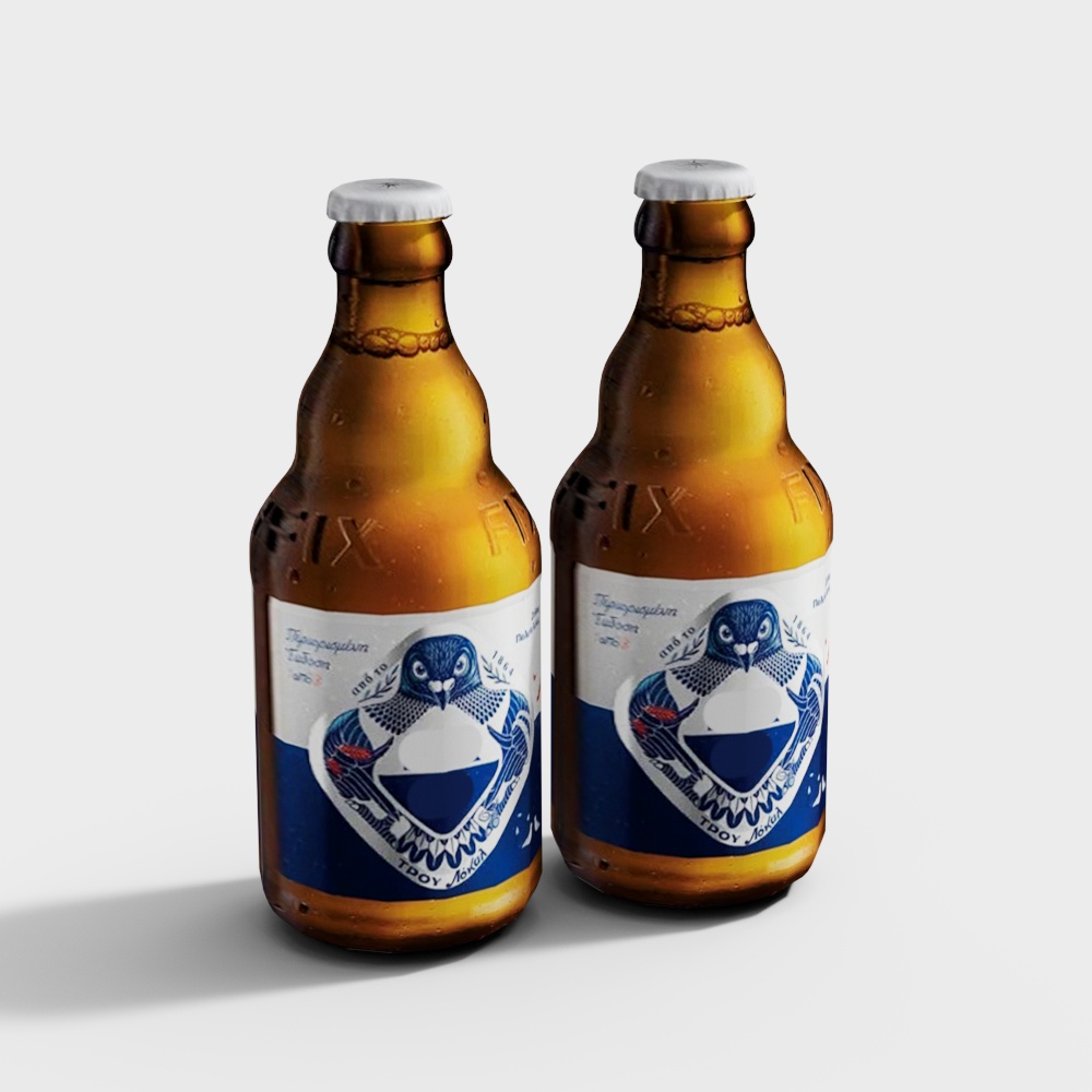 啤酒 -无logo3D模型